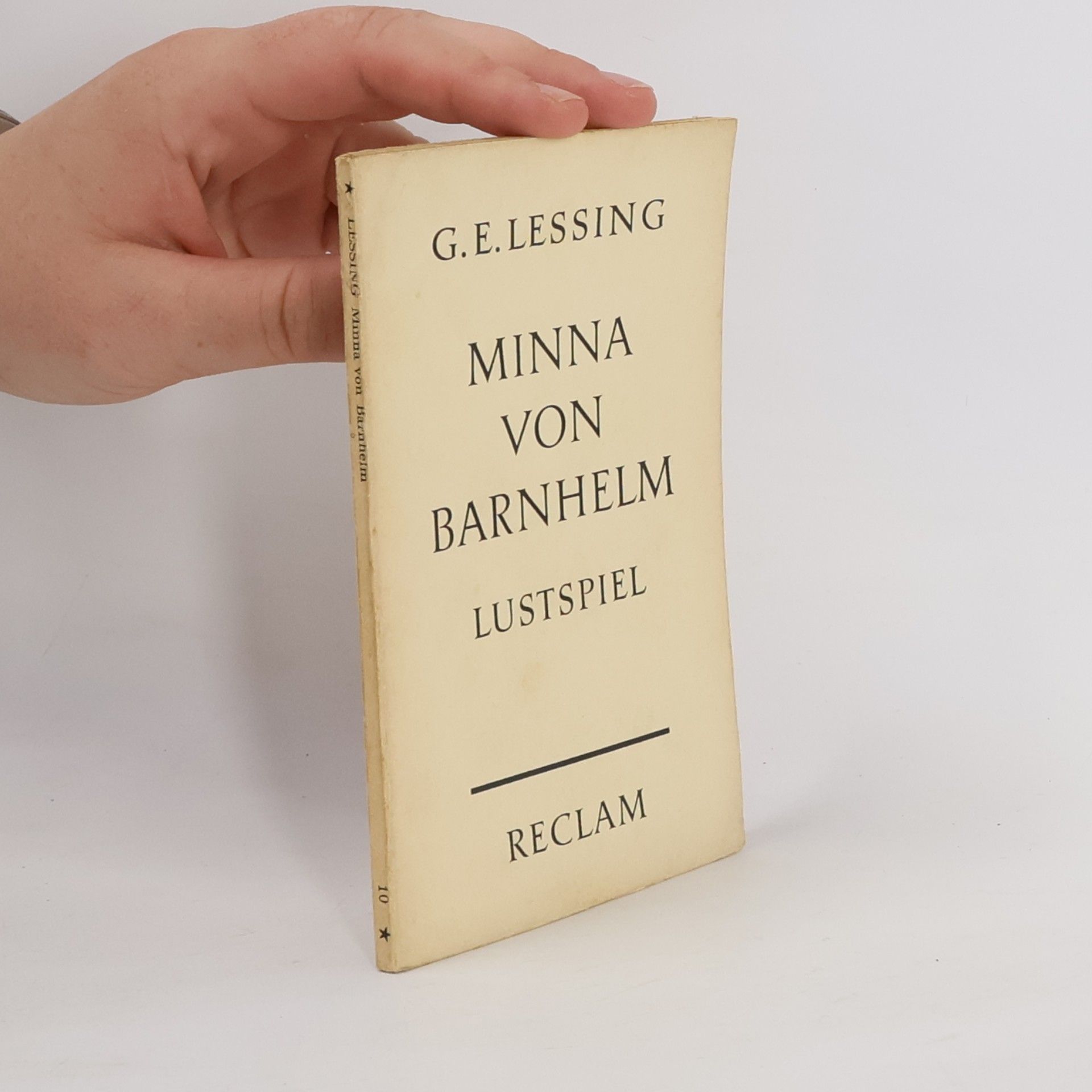 Gotthold Ephraim Lessing Minna von Barnhelm. Lustspiel