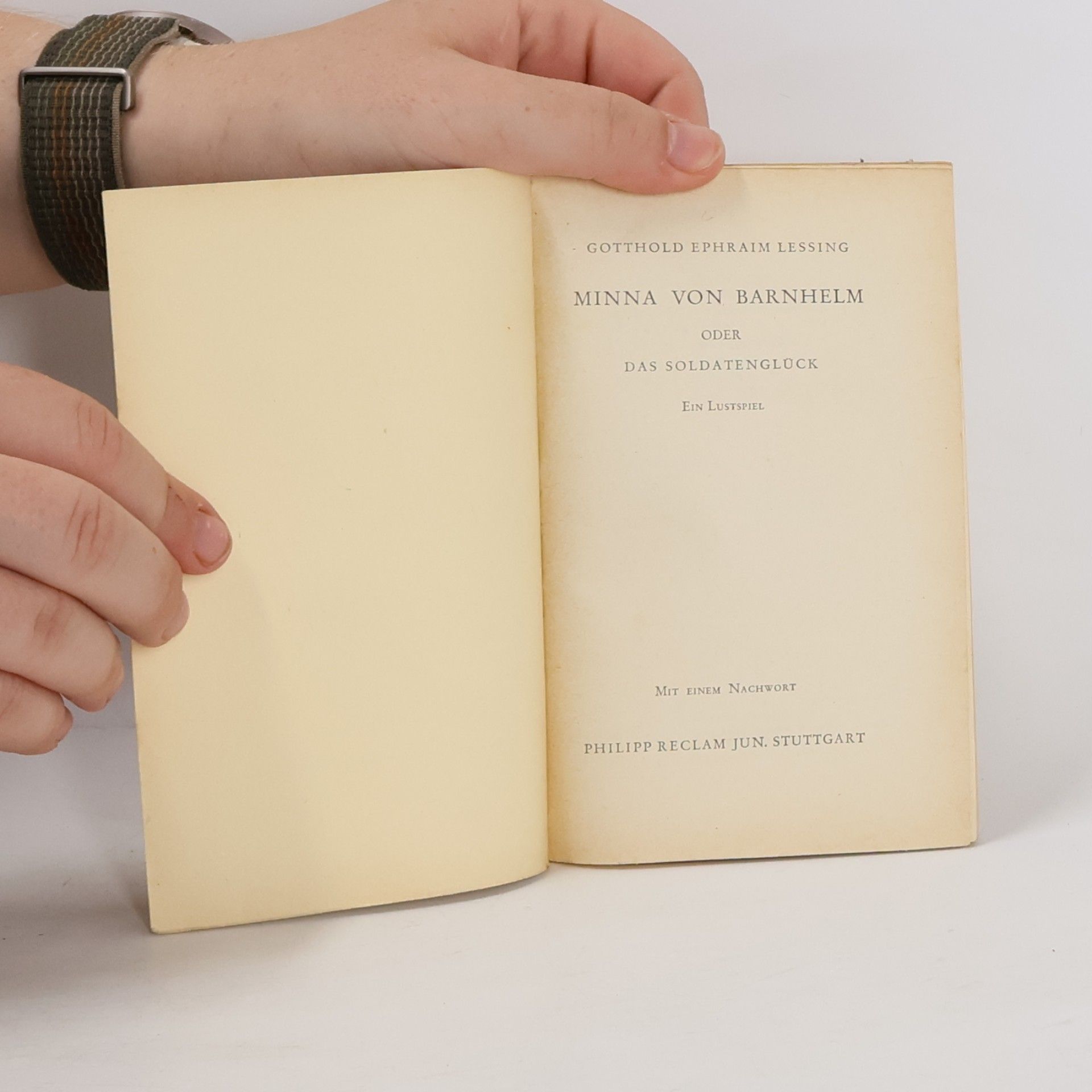 Gotthold Ephraim Lessing Minna von Barnhelm. Lustspiel