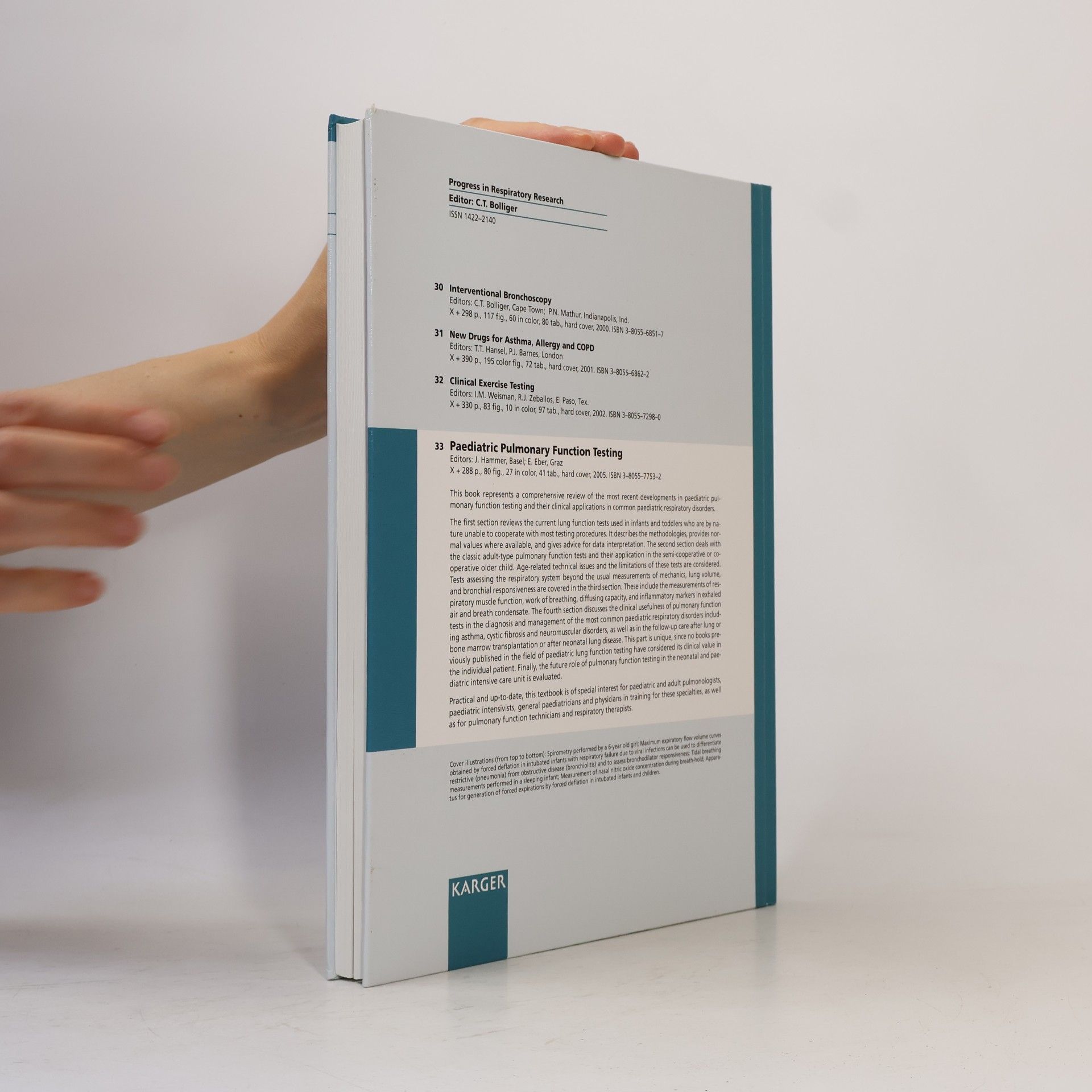 Jürg Hammer Progress In Respiratory Research - 33: Paediatric Pulmonary Function Testing
