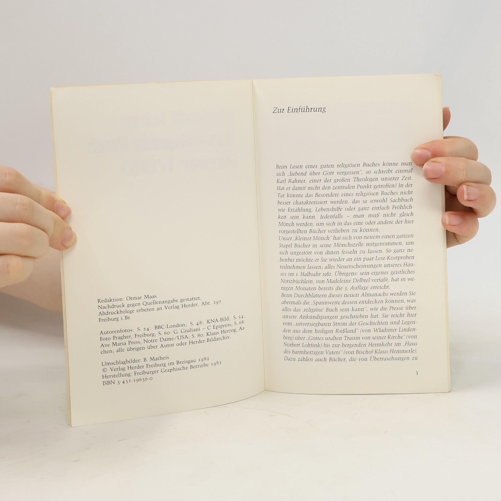 Autorenkollektiv Das religiöse Buch - I/1982: Sinnvoll leben