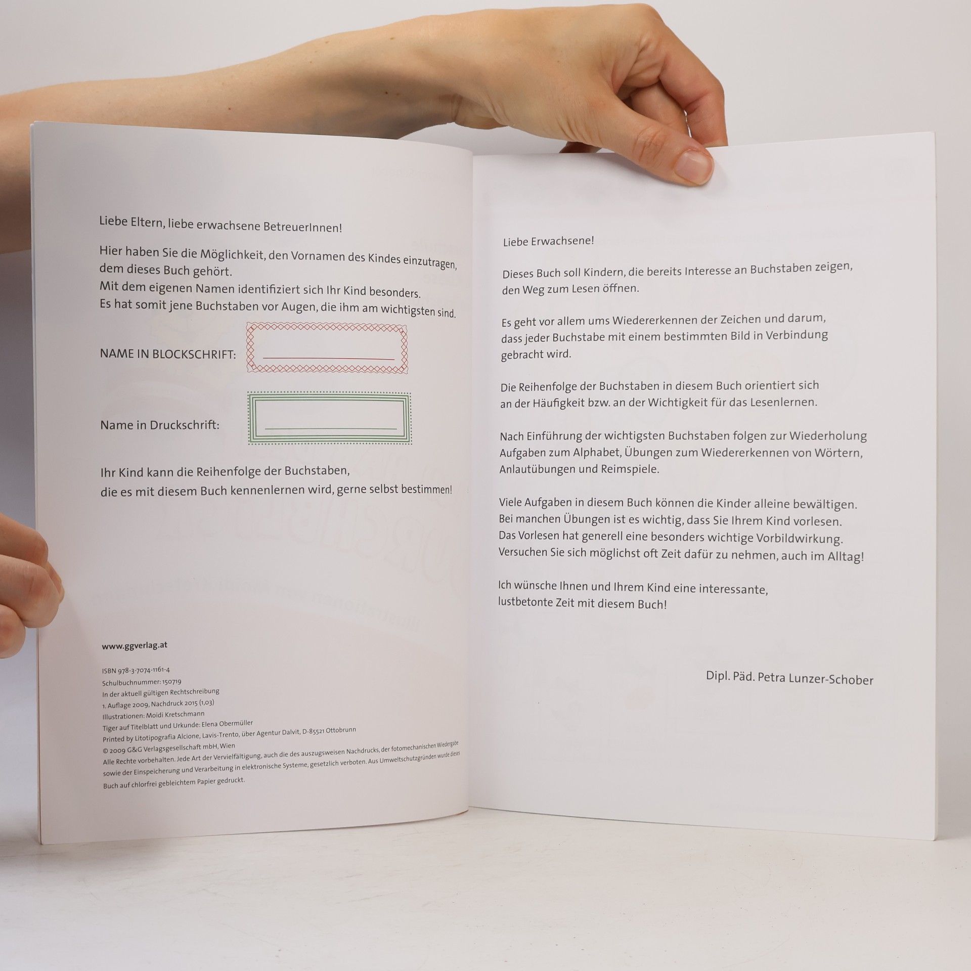 Petra Lunzer-Schober Ich hab den Durchblick - Vorbereitung aufs Lesen: Vorschule/1. Klasse Volksschule - Österreichischer Lehrplan
