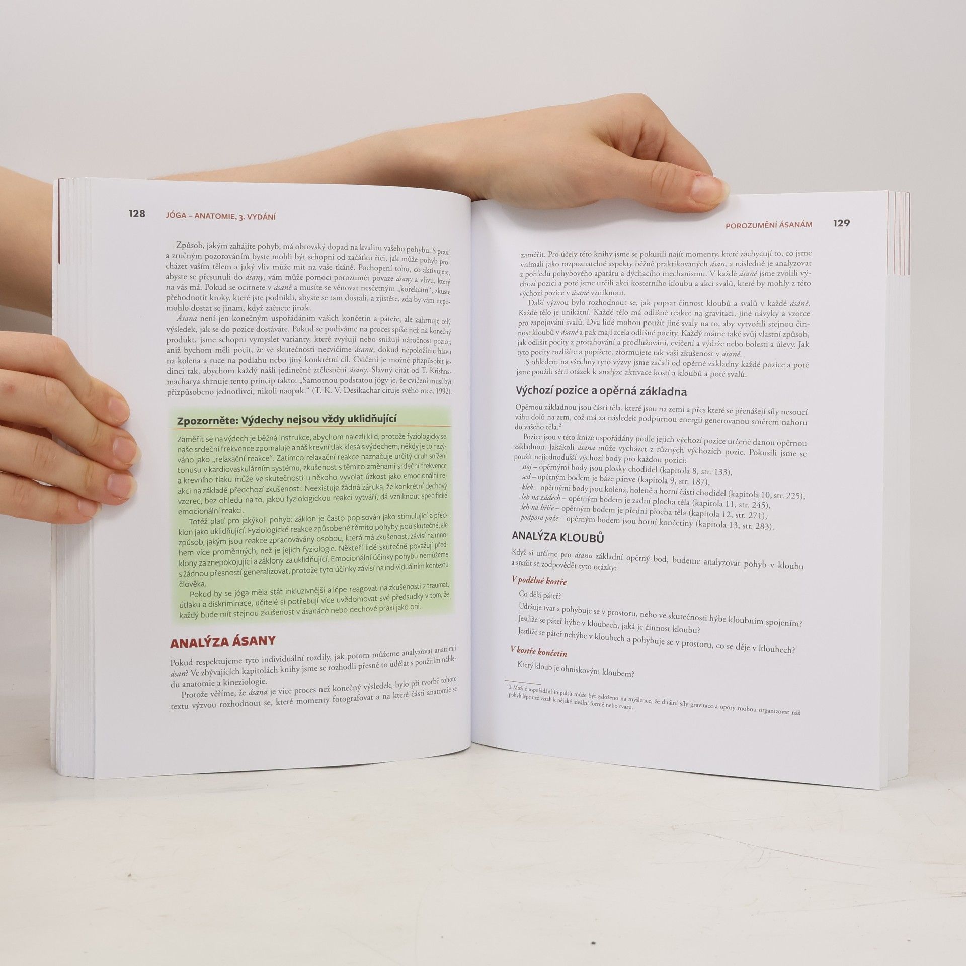 Leslie Kaminoff JÓGA – anatomie, 3. vydání