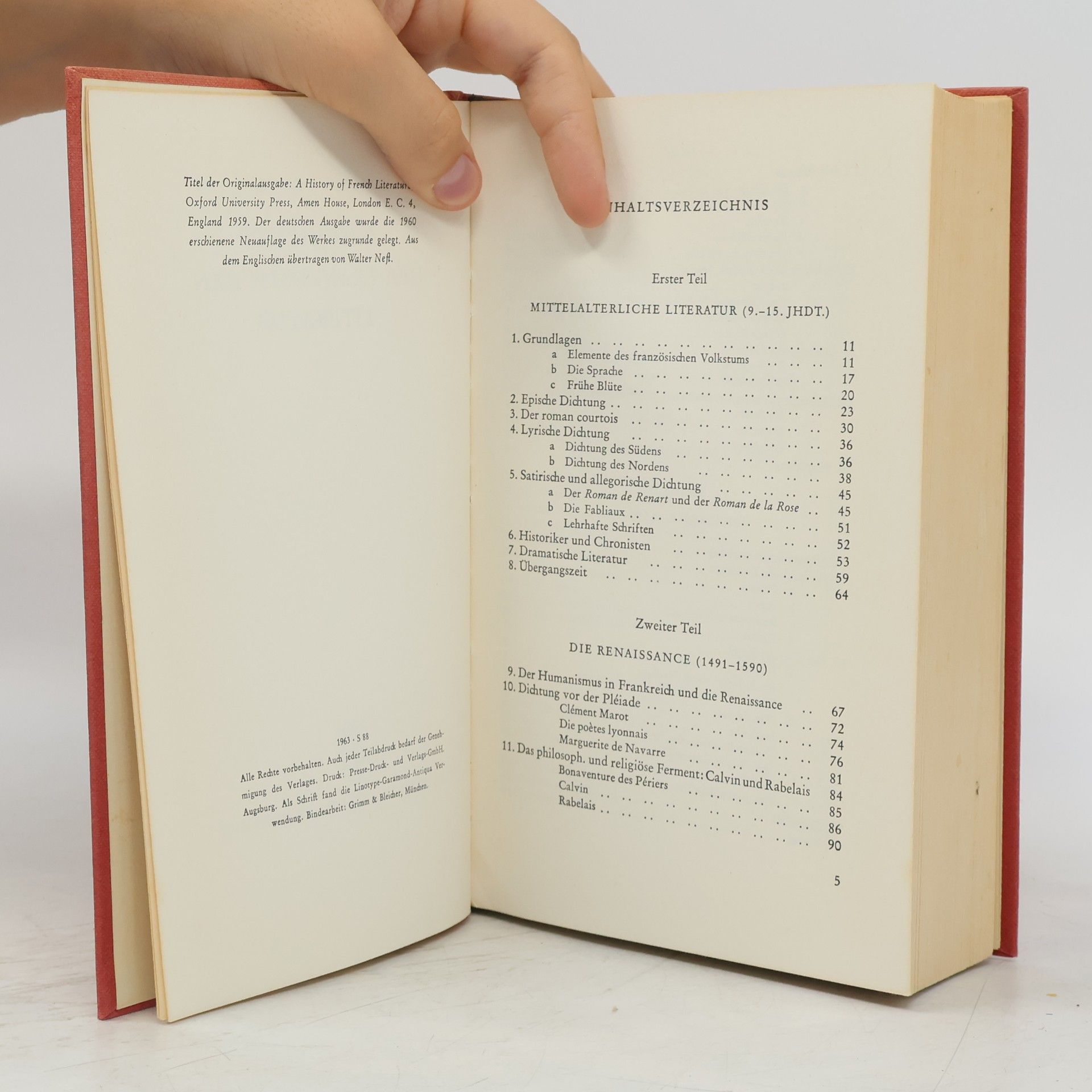 Louis Cazamian Geschichte der französischen Literatur