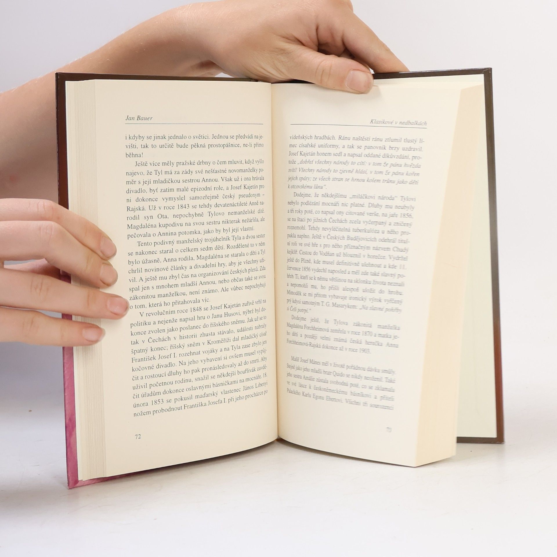 Jan Bauer Klasikové v nedbalkách : za kulisami českého 19. století