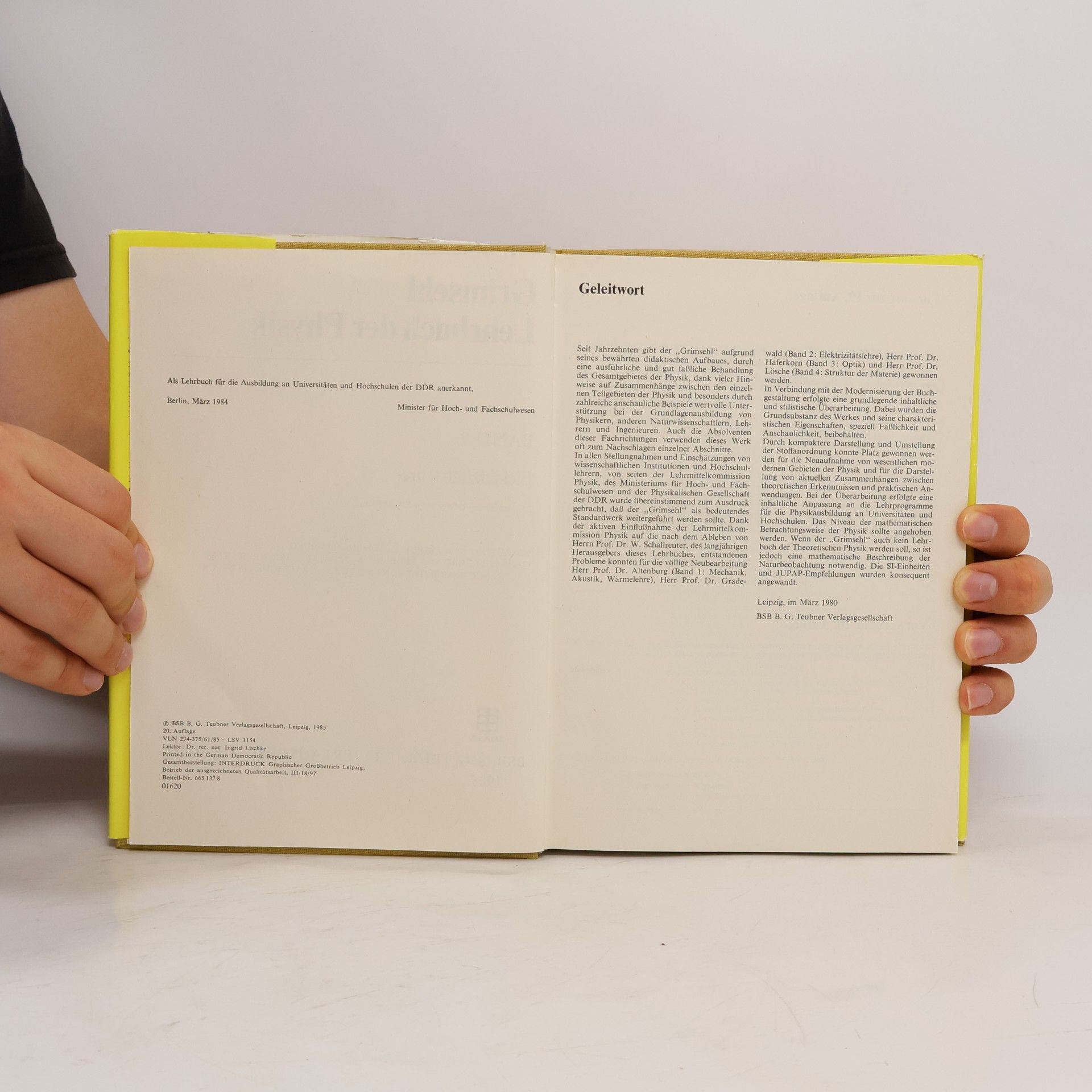 Rudolf Gradewald Grimsehl Lehrbuch der Physik: Band 2: Elektrizitätslehre