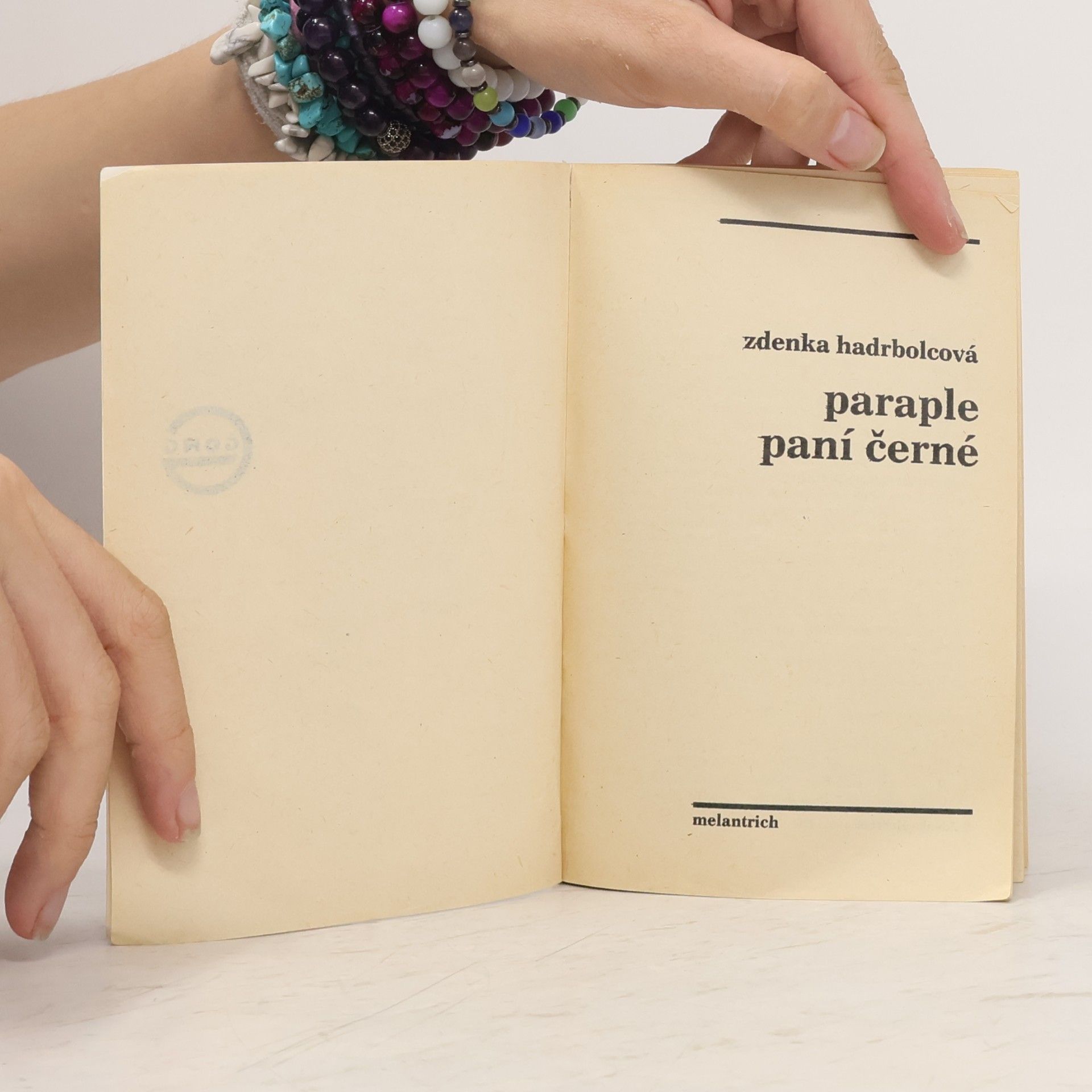 Zdena Hadrbolcová Paraple paní Černé