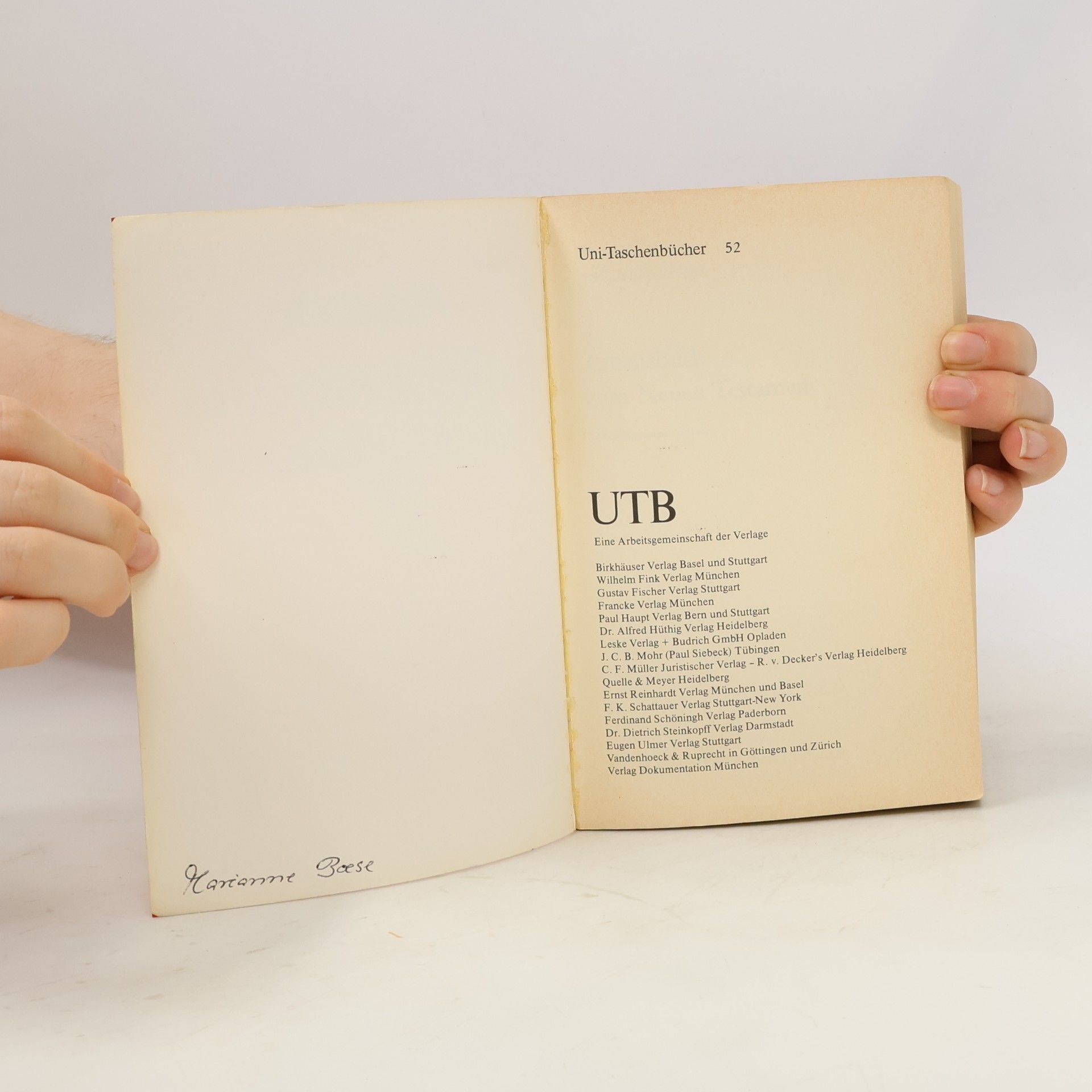 Hans Conzelmann UTB - 52: Arbeitsbuch zum Neuen Testament