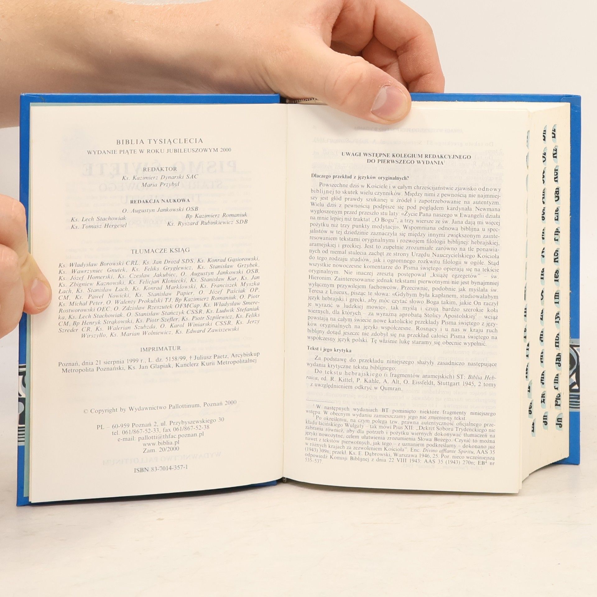 Pismo Święte Starego i Nowego Testamentu. Biblia Tysiąclecia
