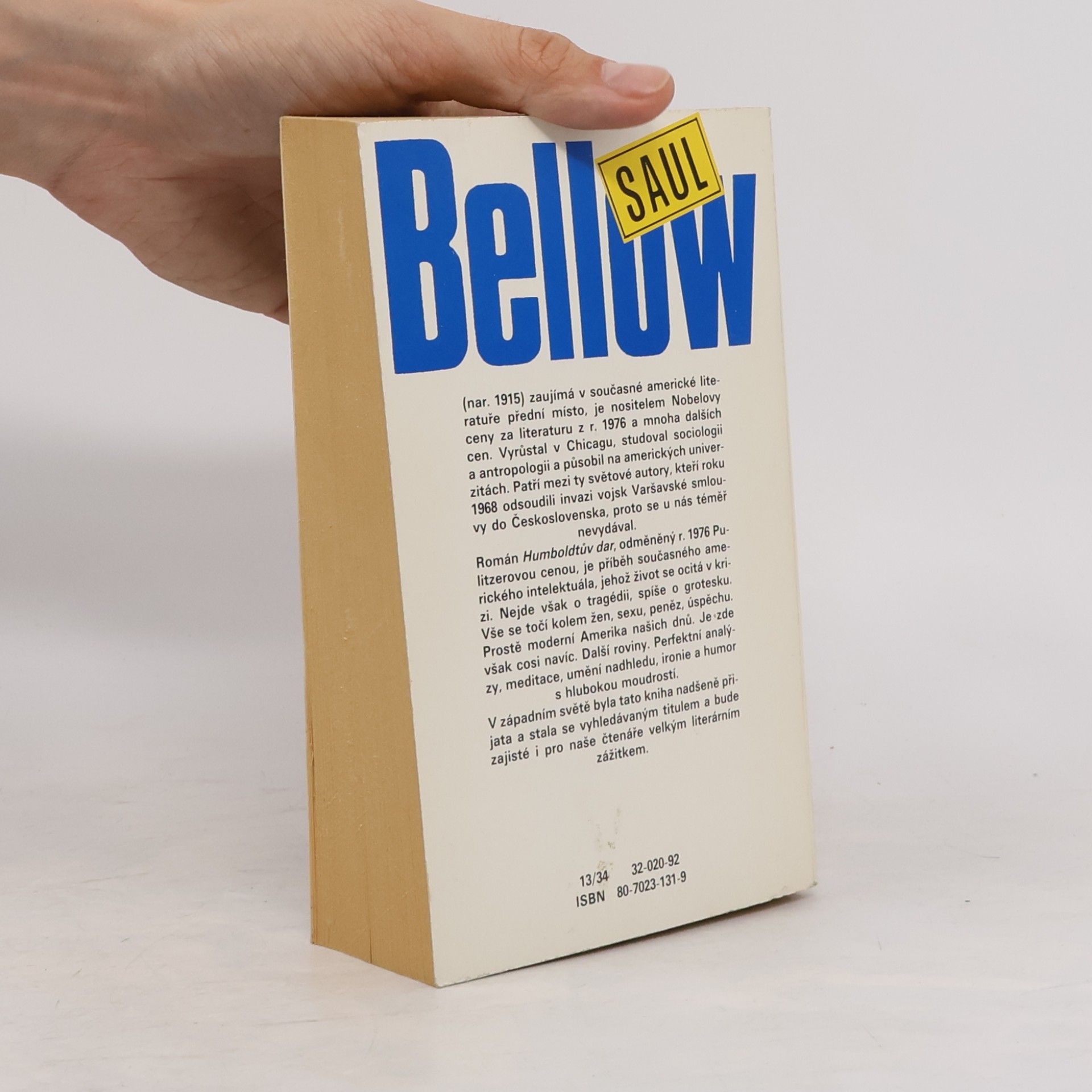 Saul Bellow Humboldtův dar