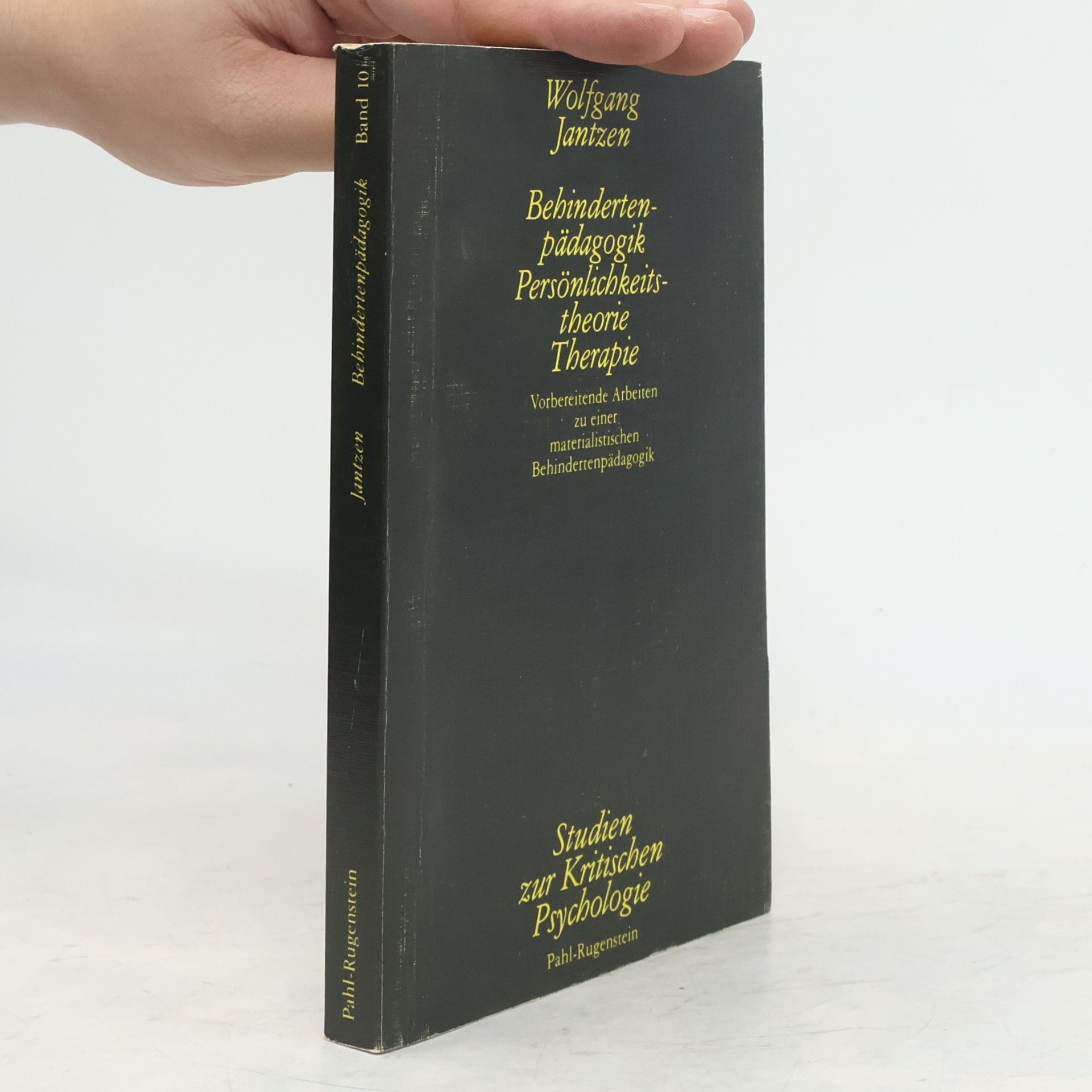 Wolfgang Jantzen Behindertenpädagogik, Persönlichkeitstheorie, Therapie