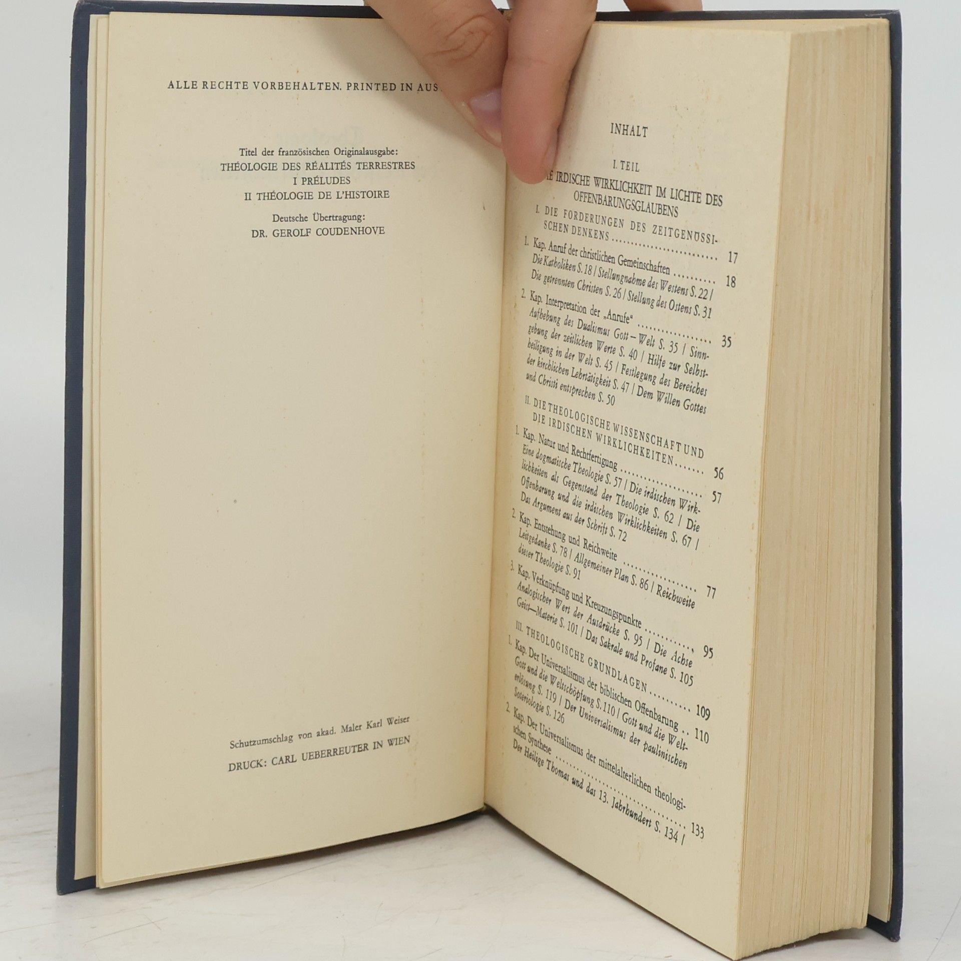 Gustave Thils Theologie der irdischen Wirklichkeiten