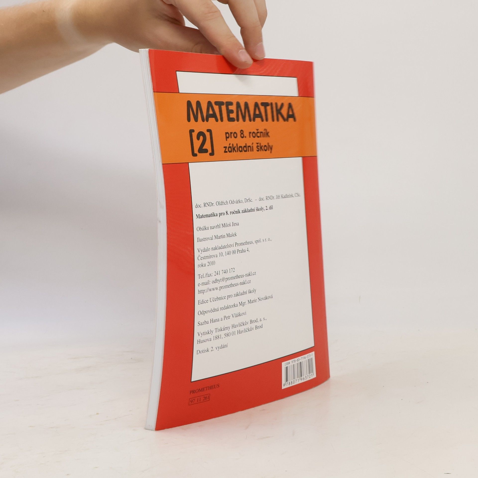 Oldřich Odvárko Matematika pro 8. ročník základní školy 2