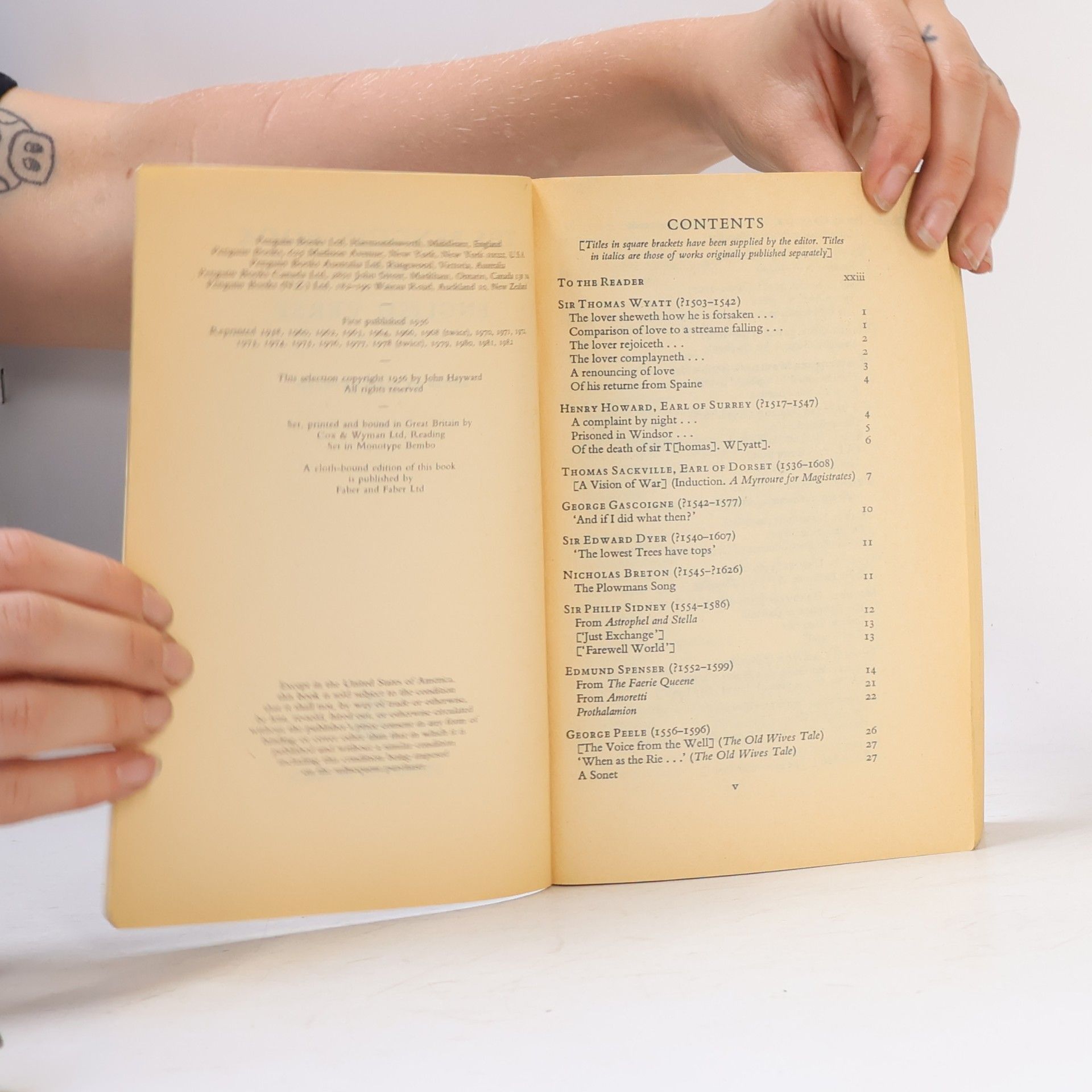 John Hayward The Penguin Book of English Verse
