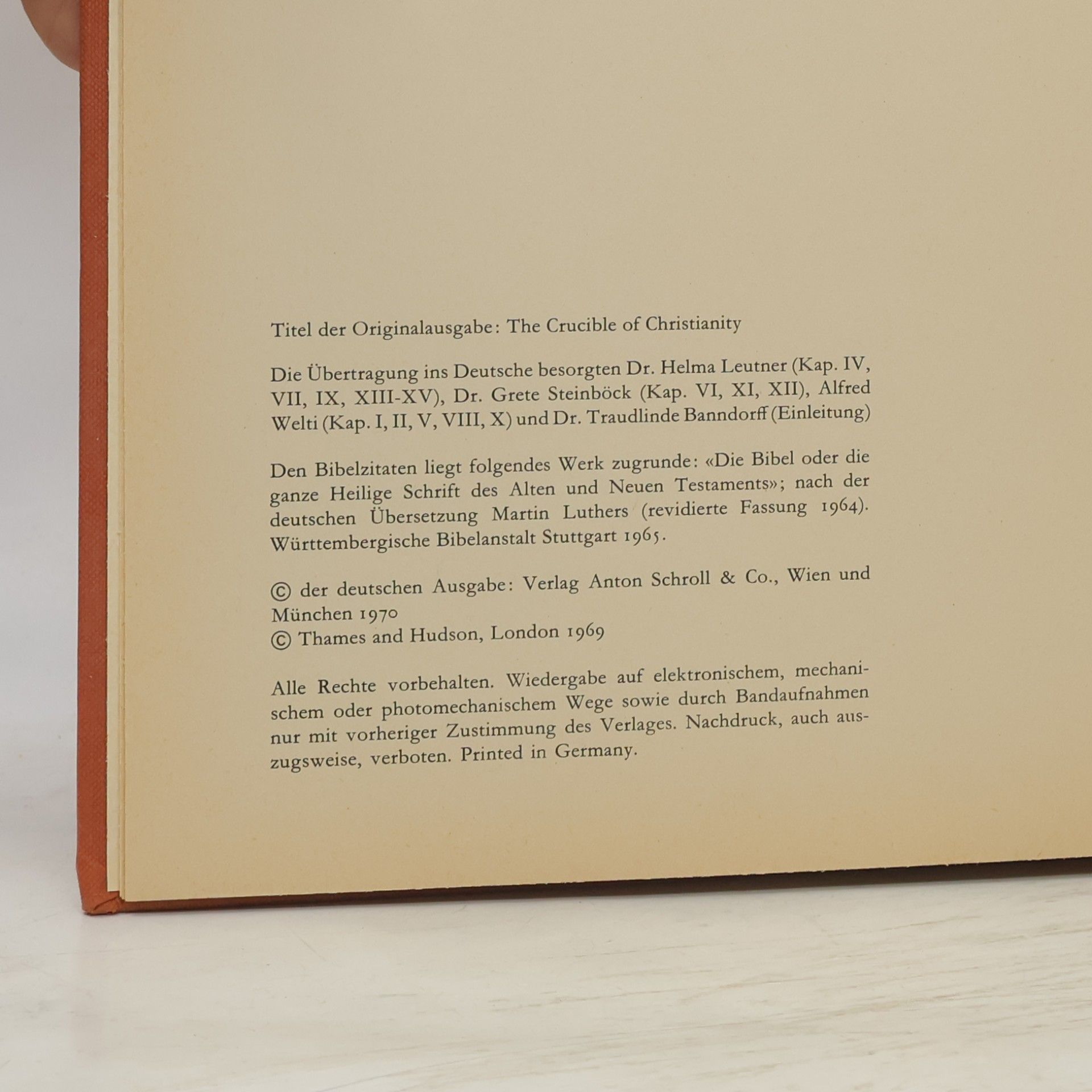 Arnold J. Toynbee Auf diesen Felsen