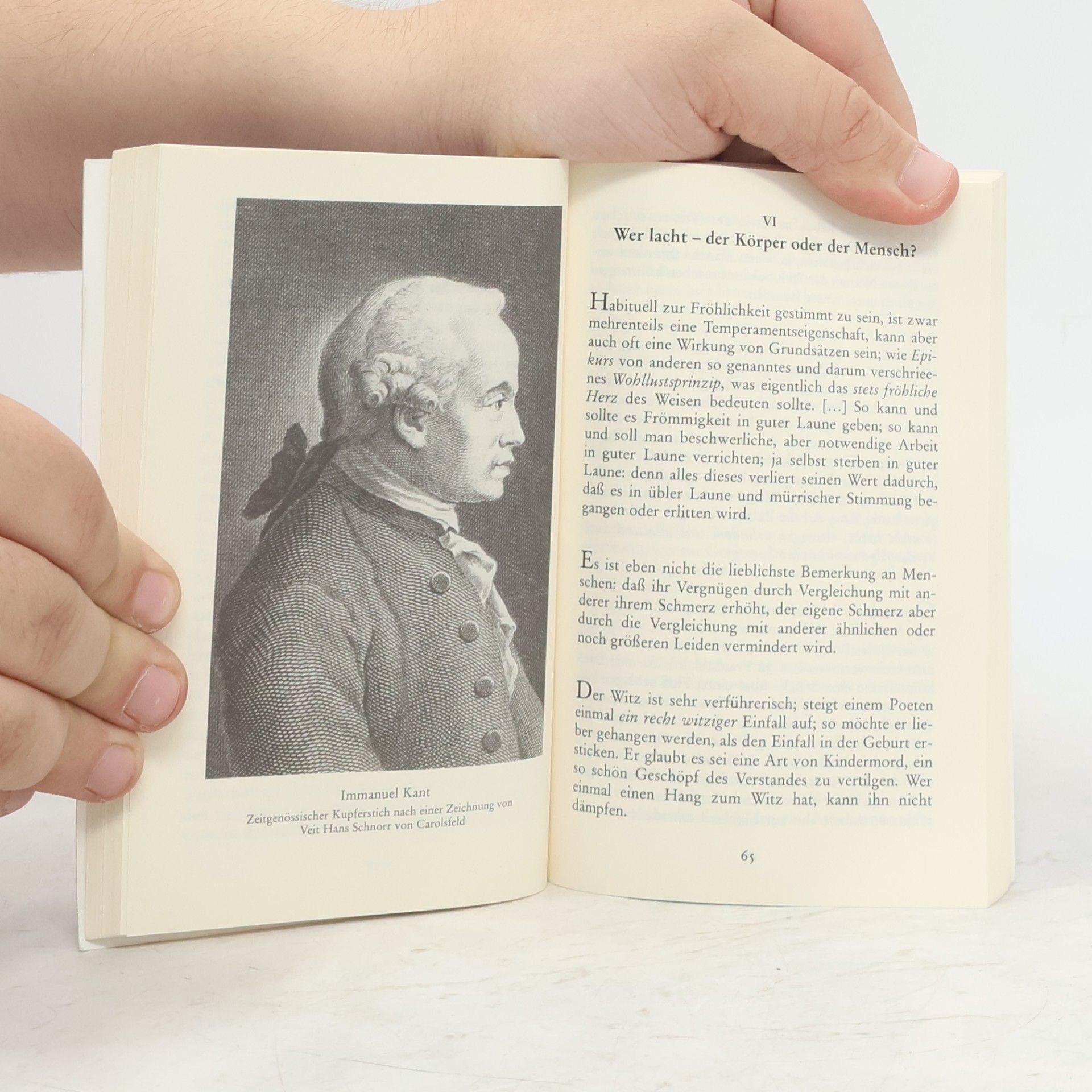 Immanuel Kant "Man merkt leicht, dass auch kluge Leute bisweilen faseln"