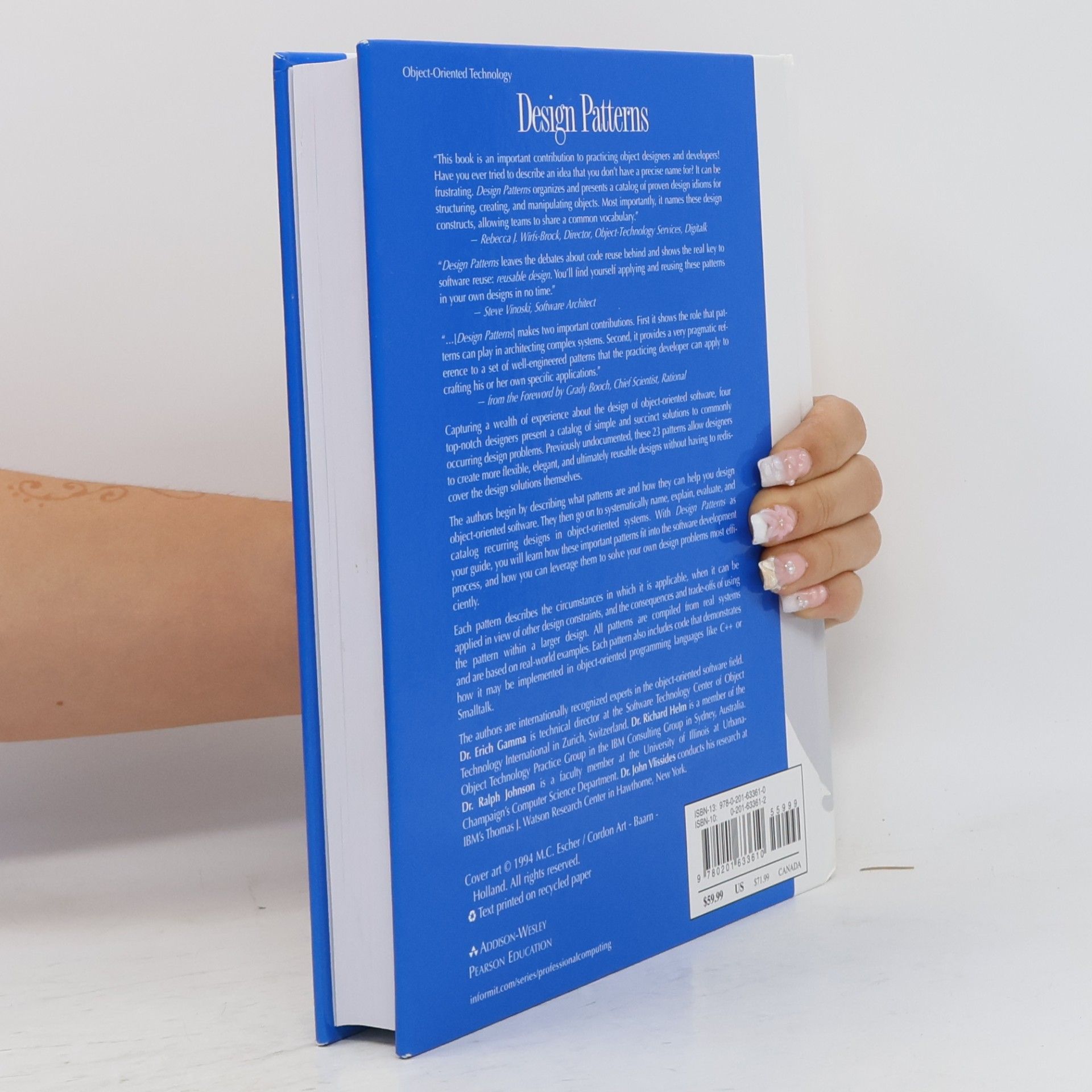 Various authors Design patterns: elements of reusable object-oriented software