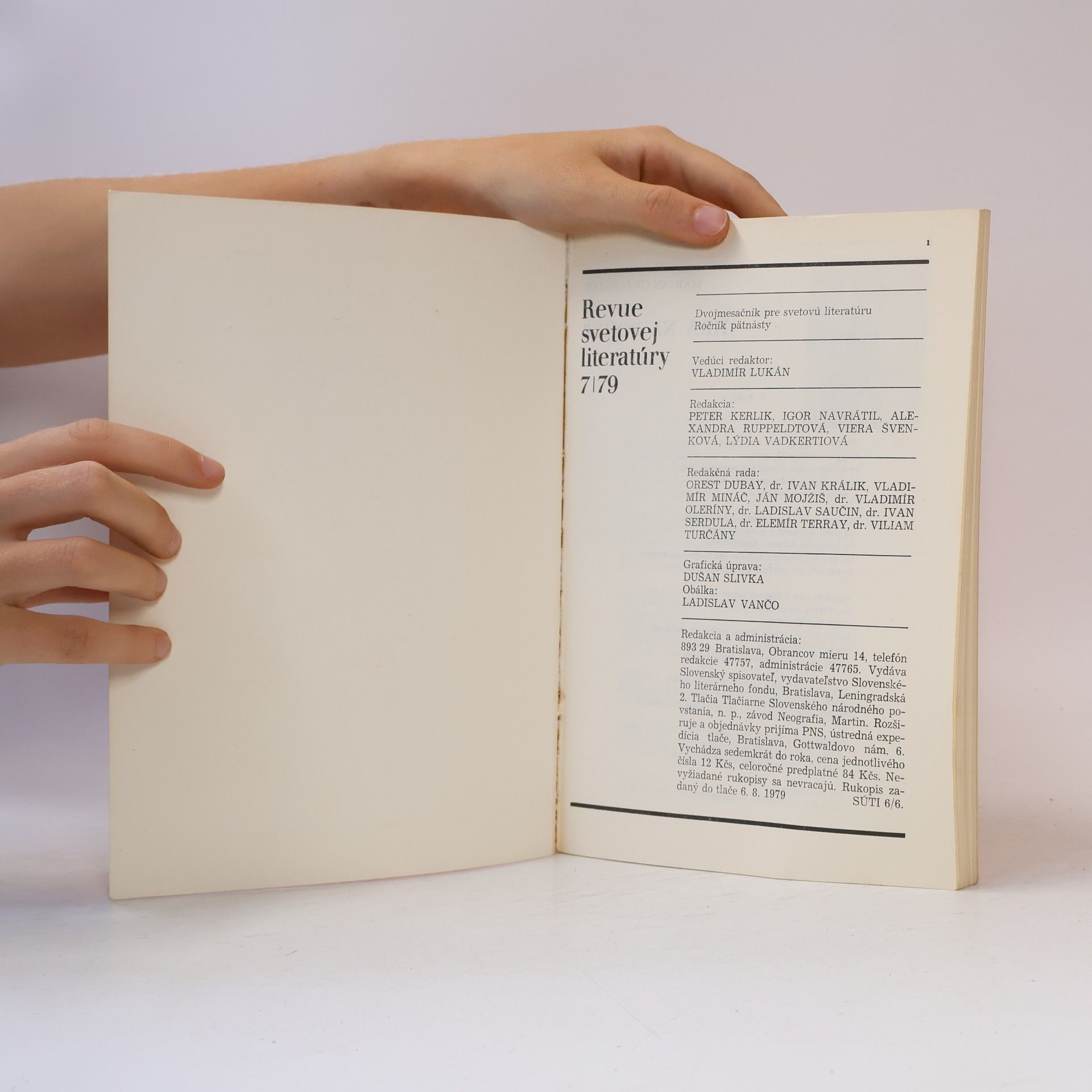 Autorenkollektiv Revue svetovej literatúry 7/79
