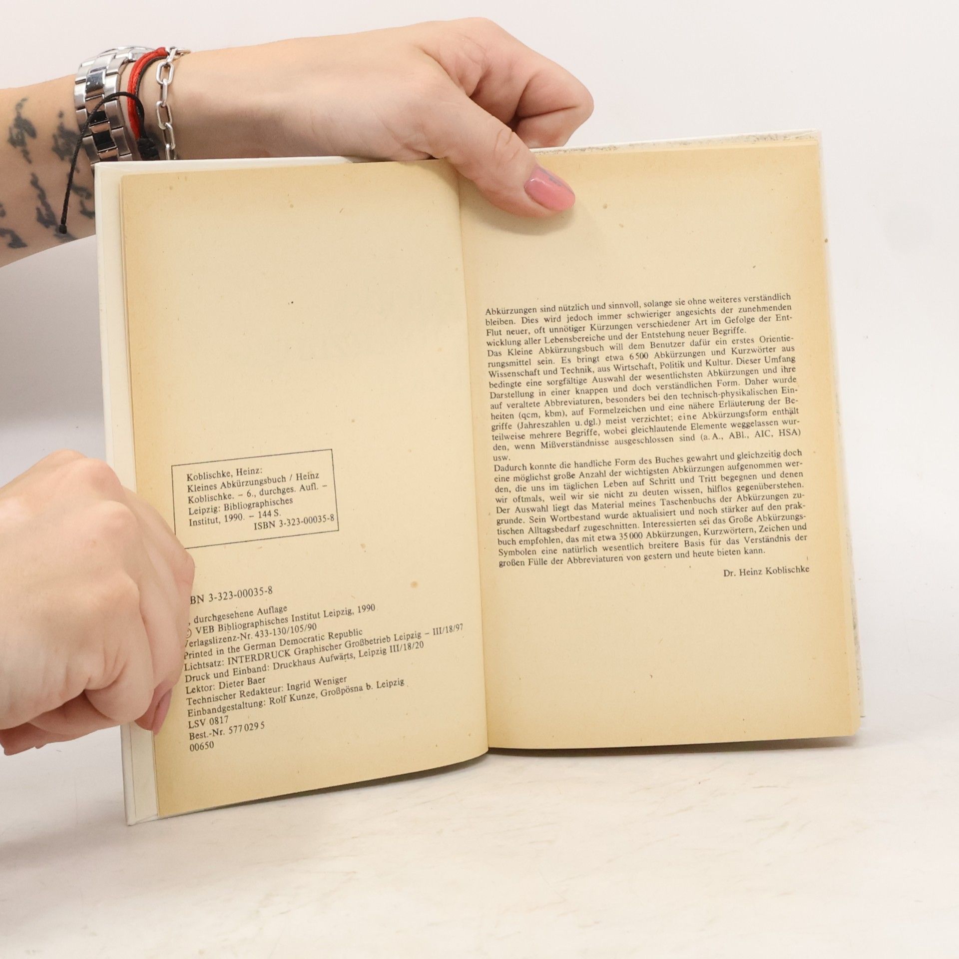 Heinz Koblischke Kleines Abkürzungsbuch