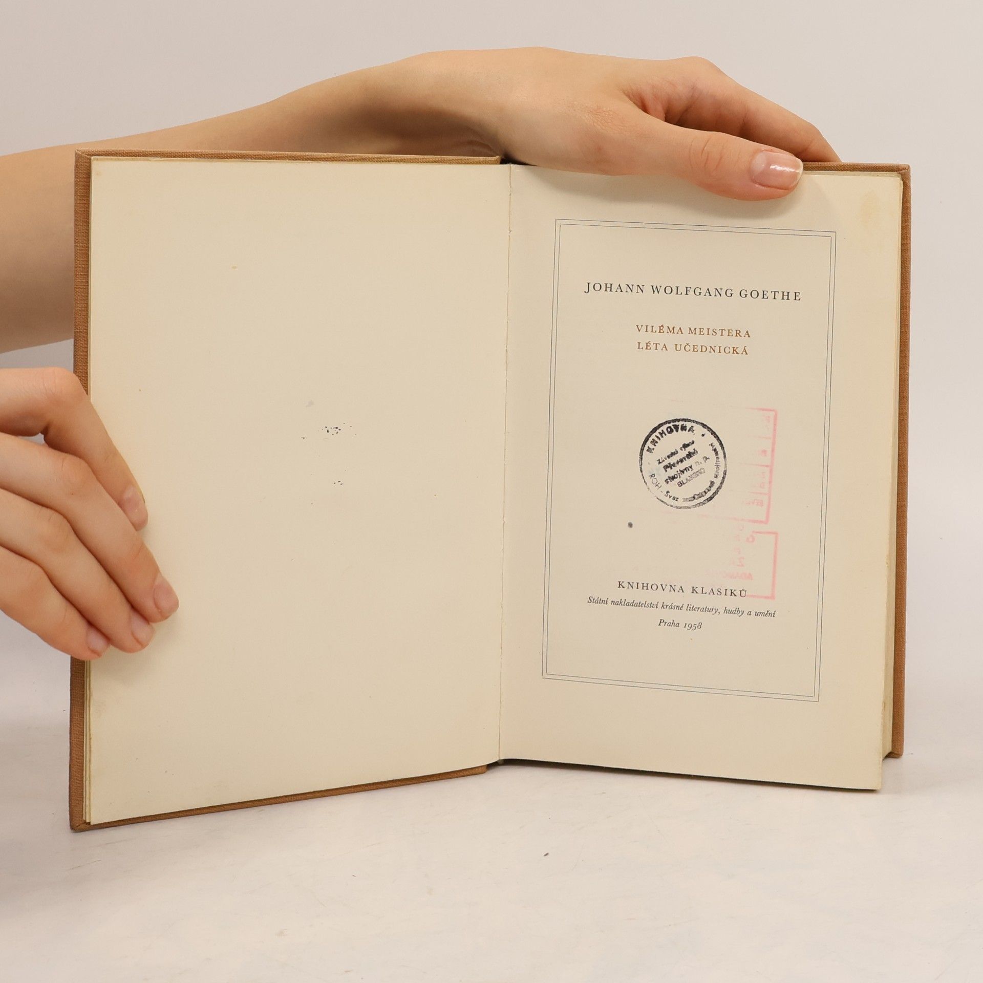 Johann Wolfgang von Goethe Viléma Meistera léta učednická