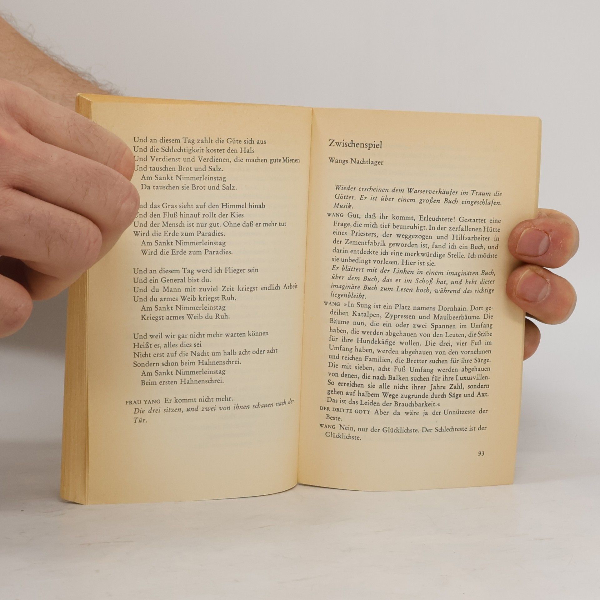 Bertolt Brecht Der gute Mensch von Sezuan