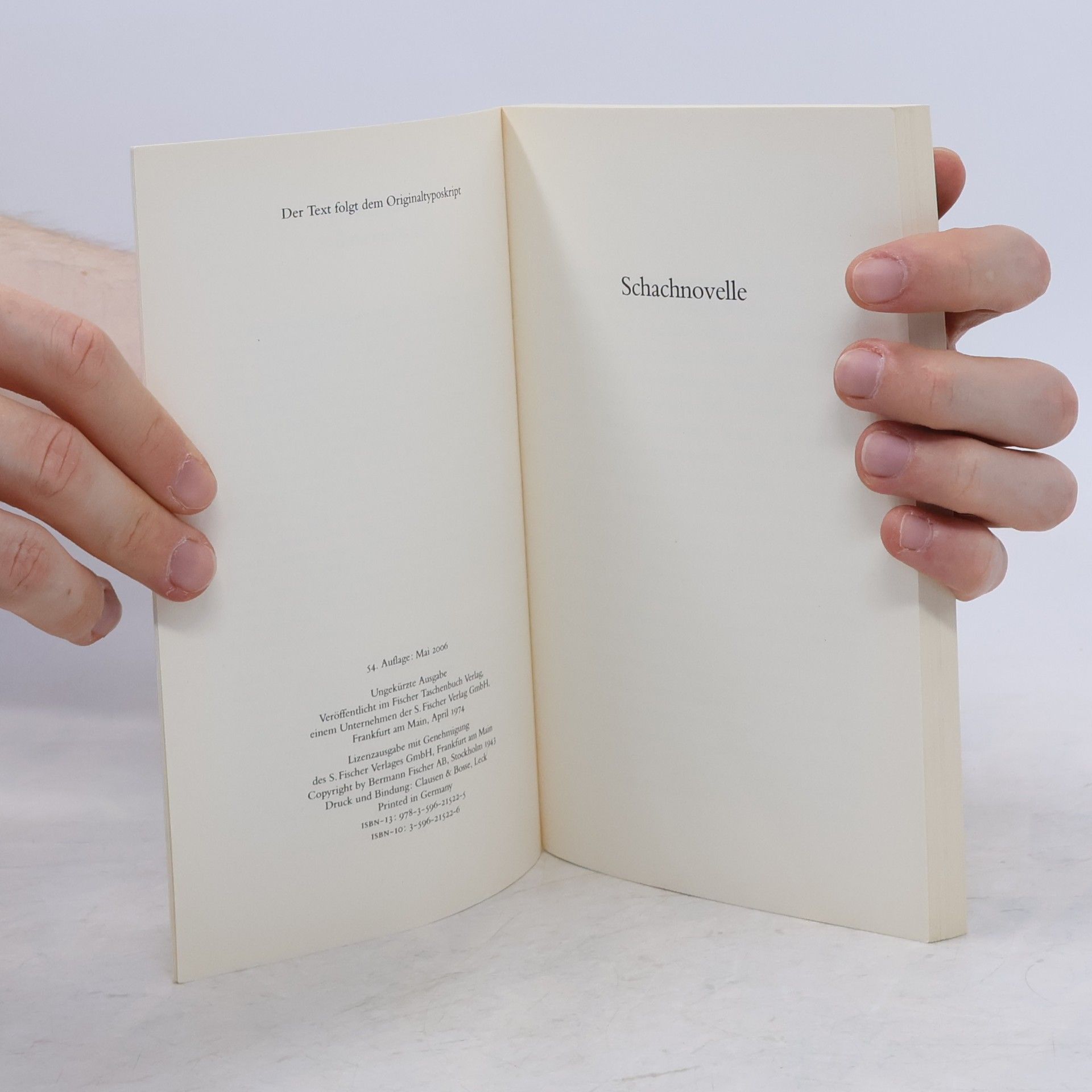 Stefan Zweig Schachnovelle