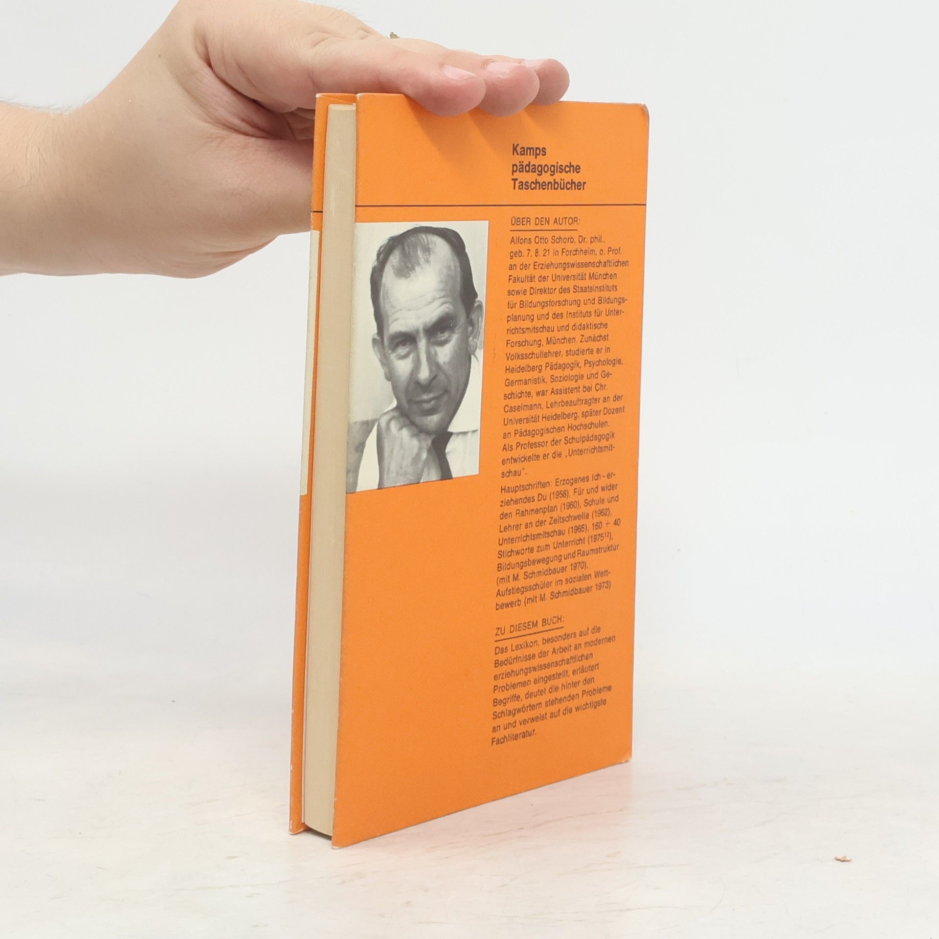 Alfons Otto Schorb Pädagogisches Taschenlexikon a-z