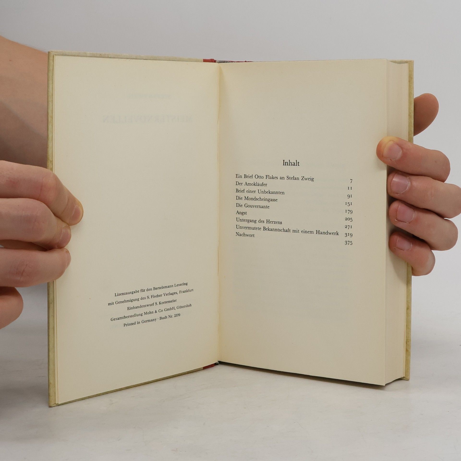 Stefan Zweig Meister novellen