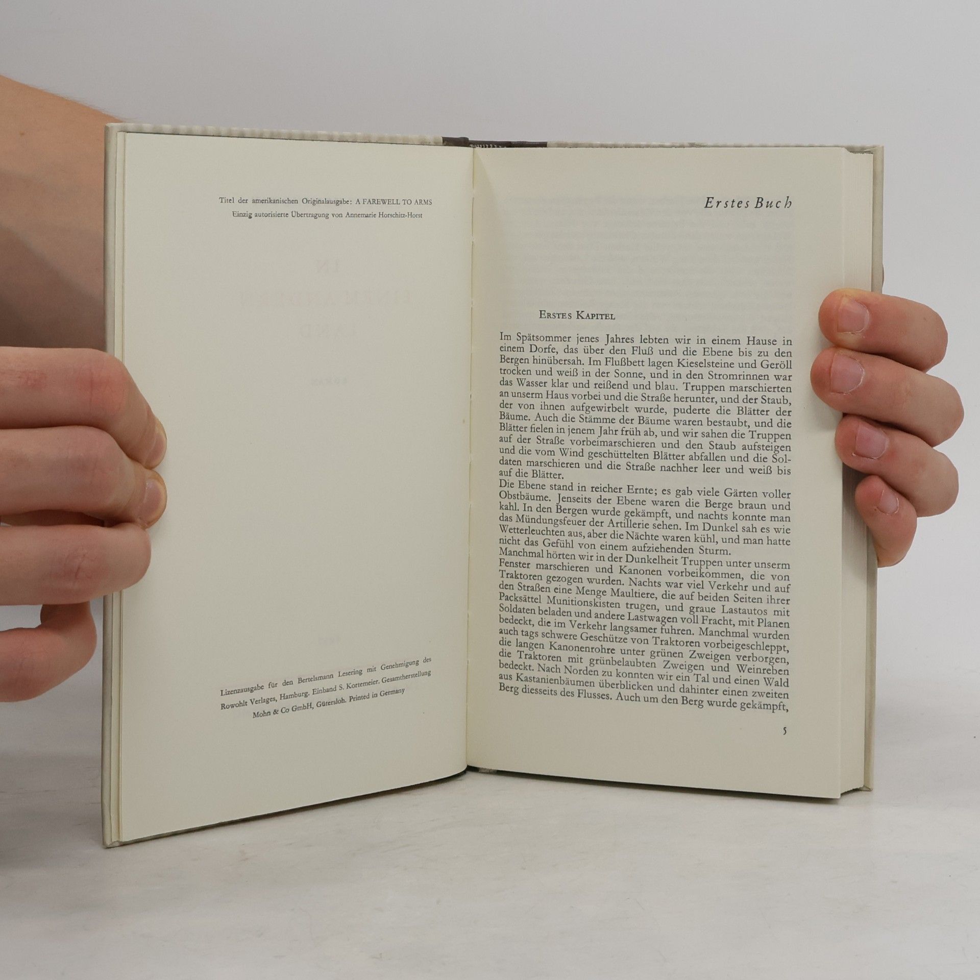 Ernest Hemingway In einem andern Land