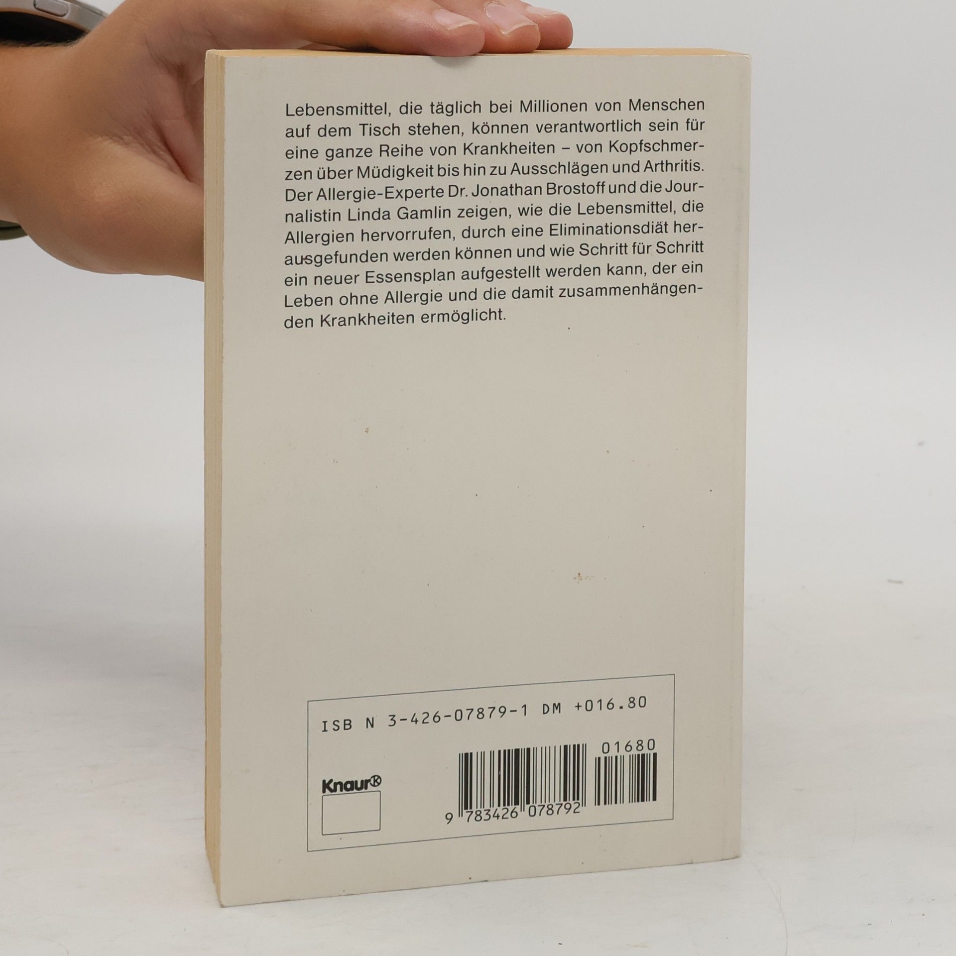 Jonathan Brostoff Lebensmittelallergie