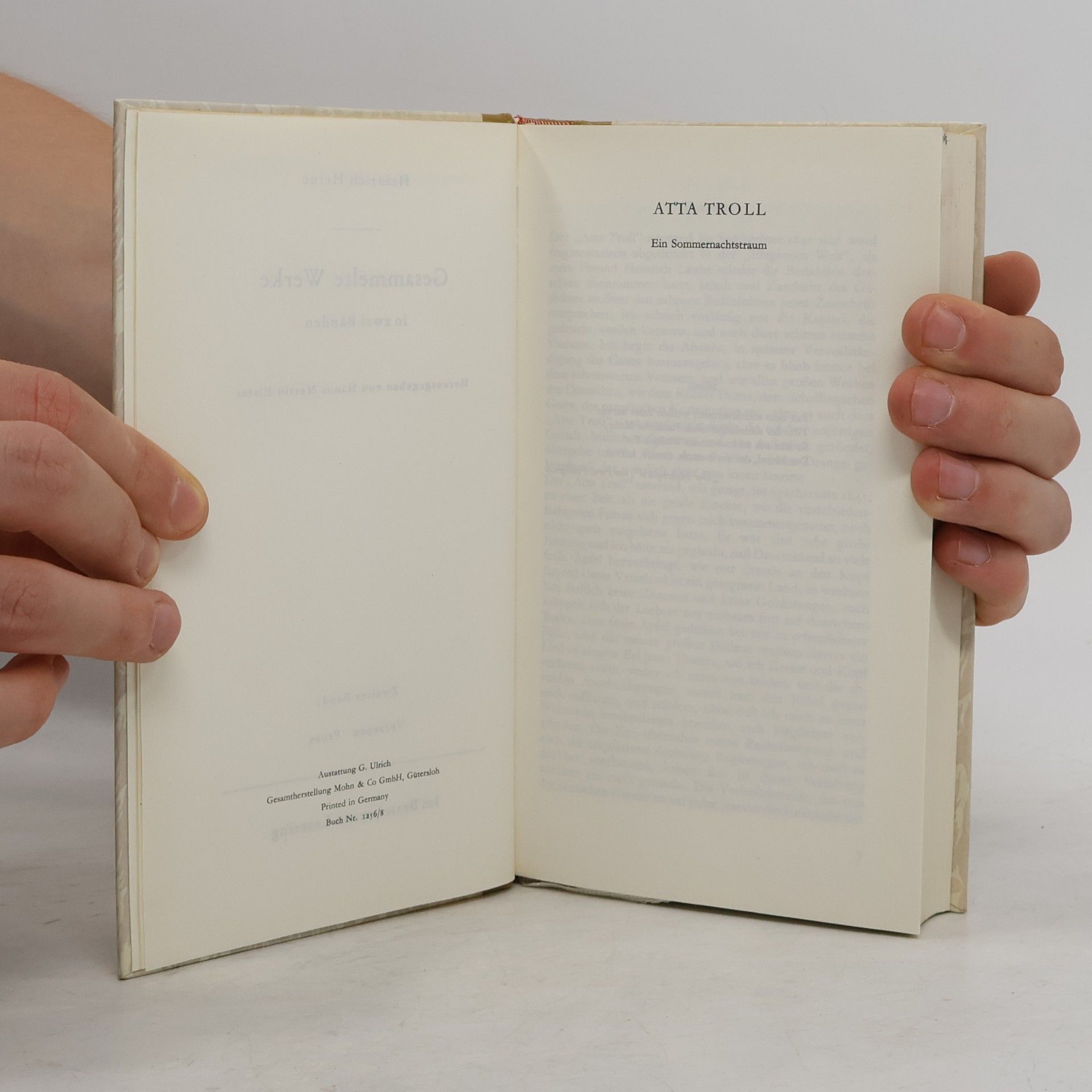 Heinrich Heine Gesammelte Werke in zwei Bänden. Band 2