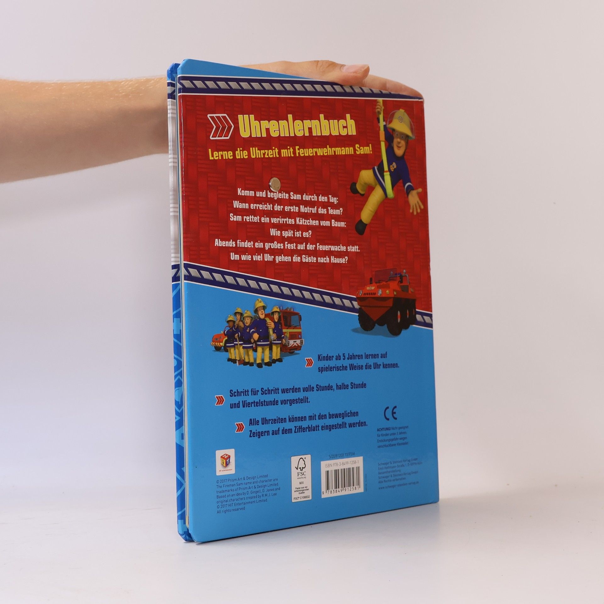 Feuerwehrmann Sam Uhrenlernbuch