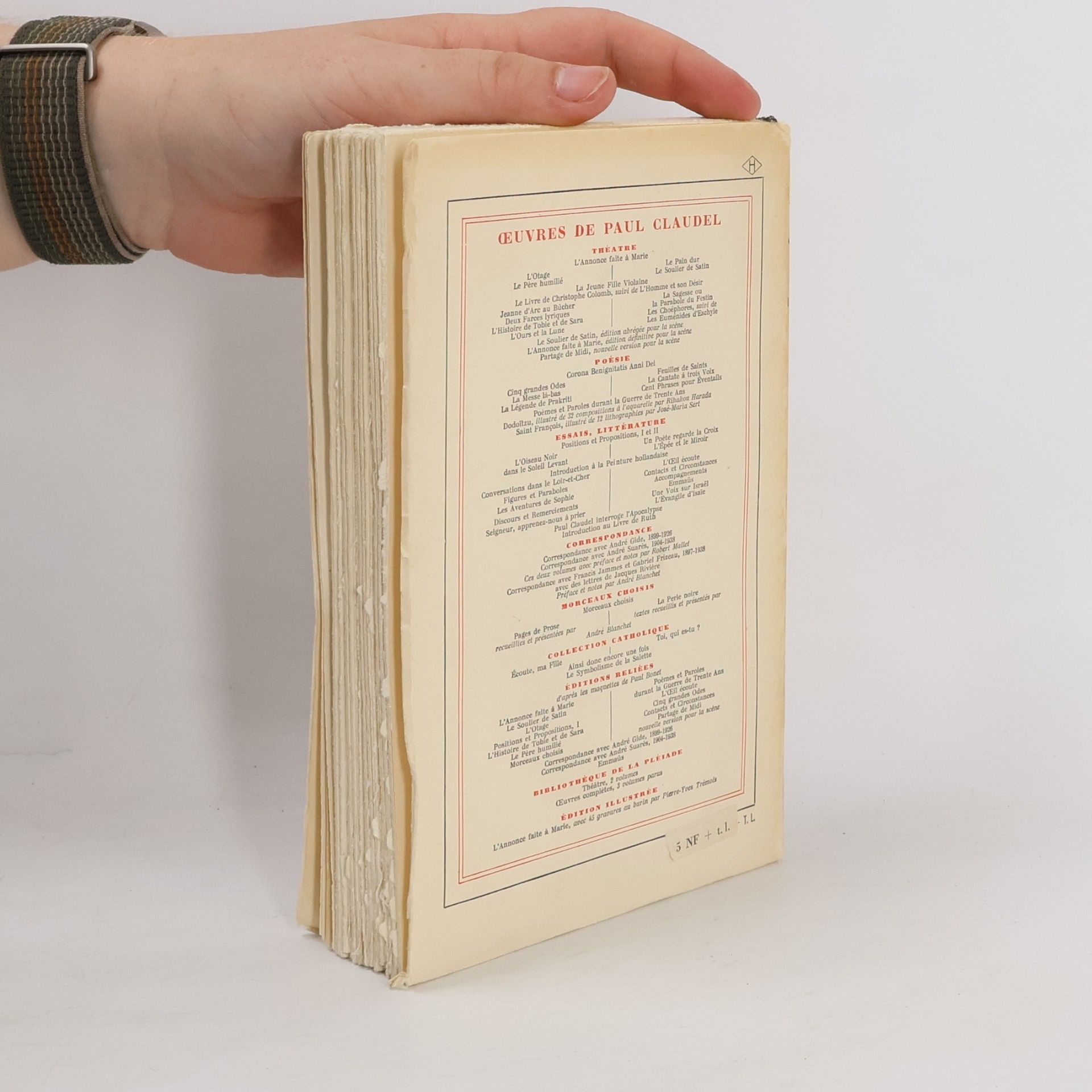 Paul Claudel Introduction au Livre de Ruth
