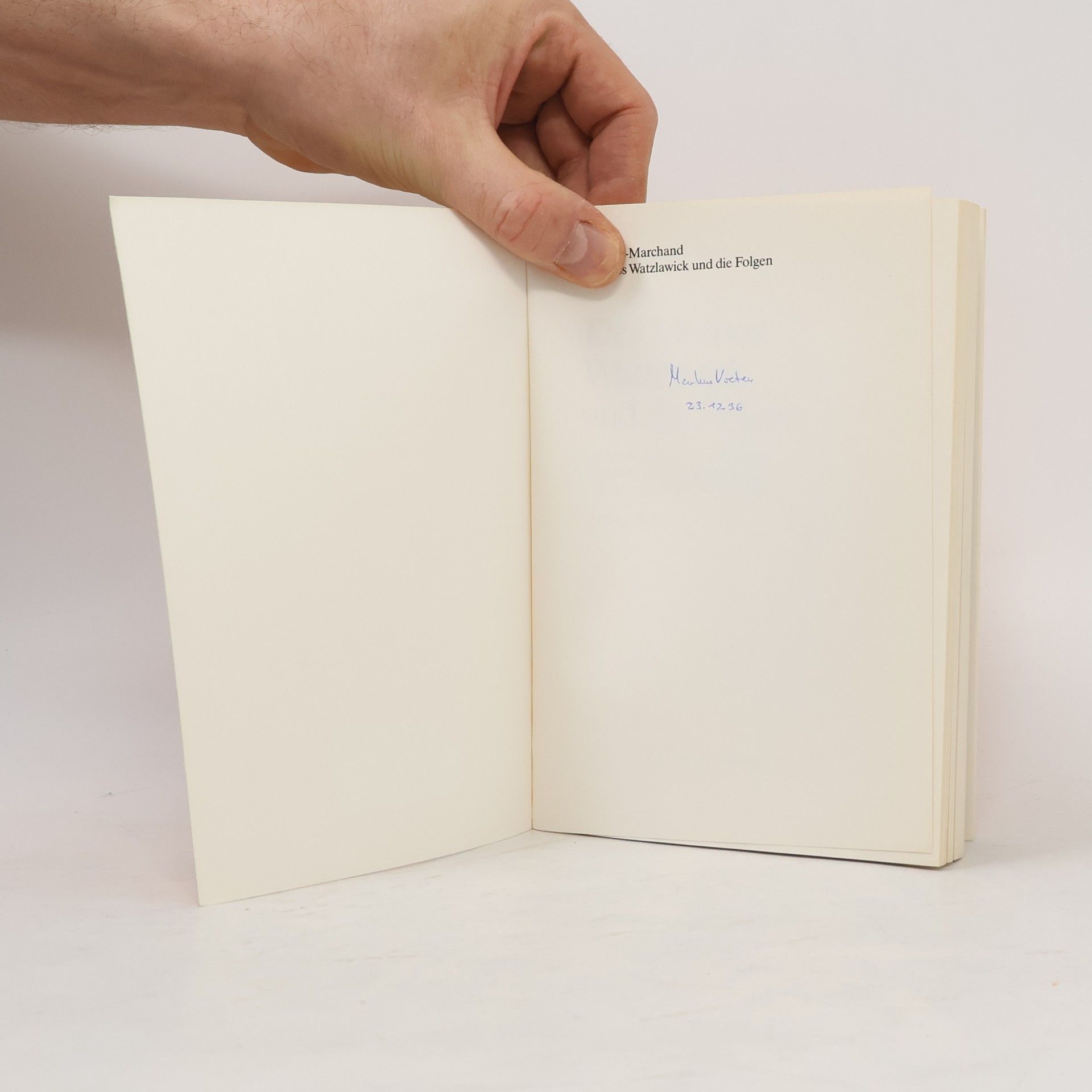 Bettina Girgensohn-Marchand Der Mythos Watzlawick und die Folgen