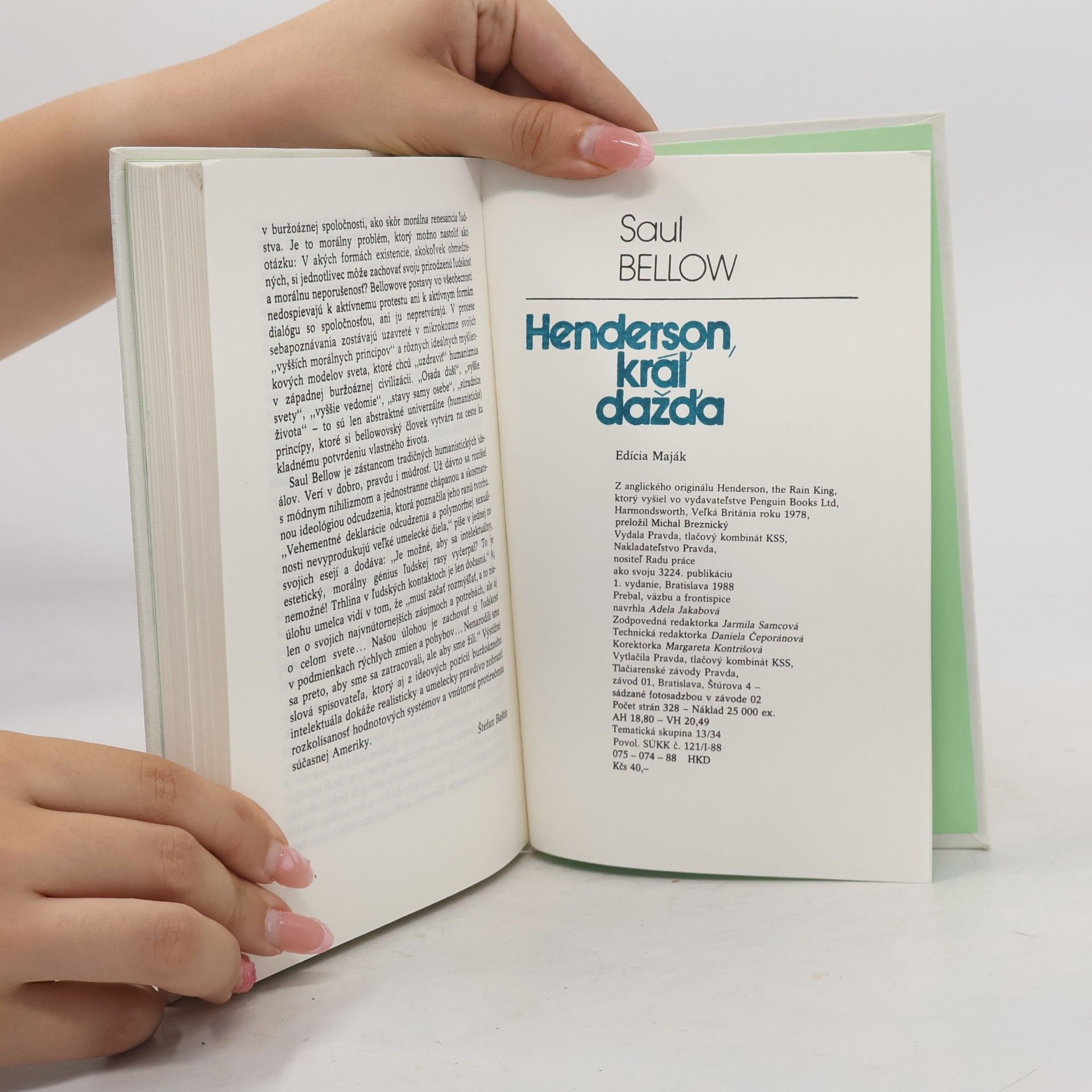 Saul Bellow Henderson, kráľ dažďa