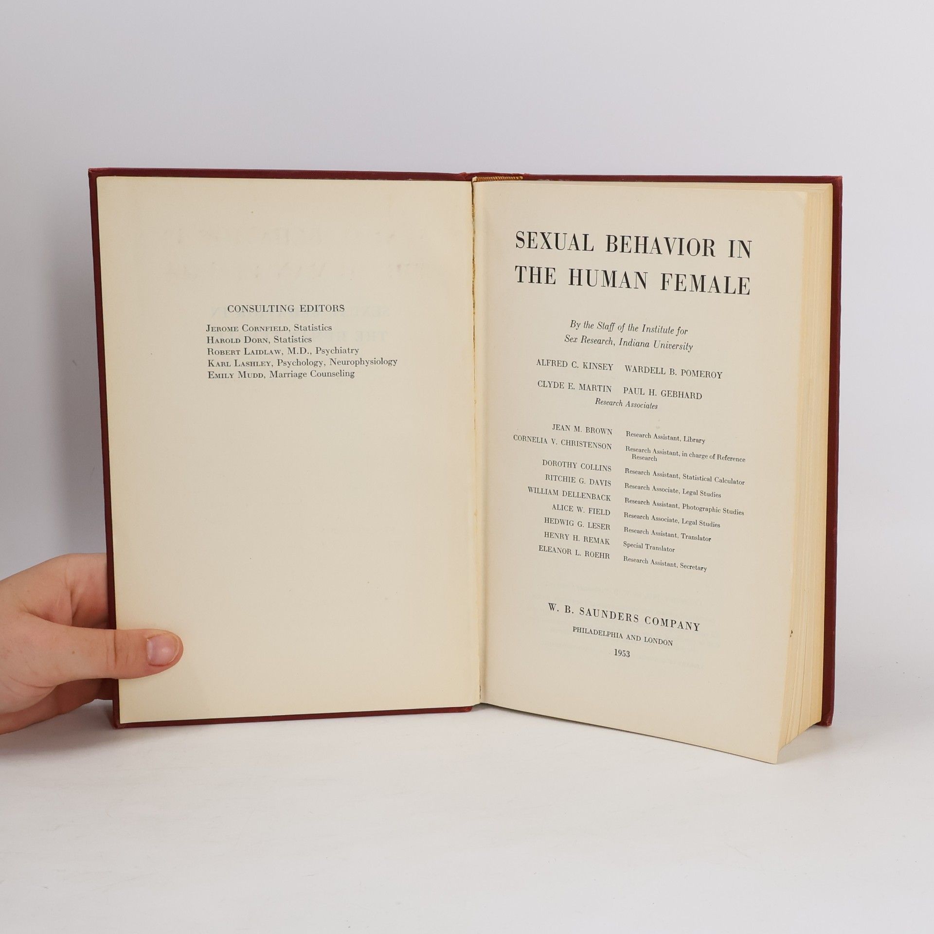 Alfred C. Kinsey Sexual Behavior in the Human Female