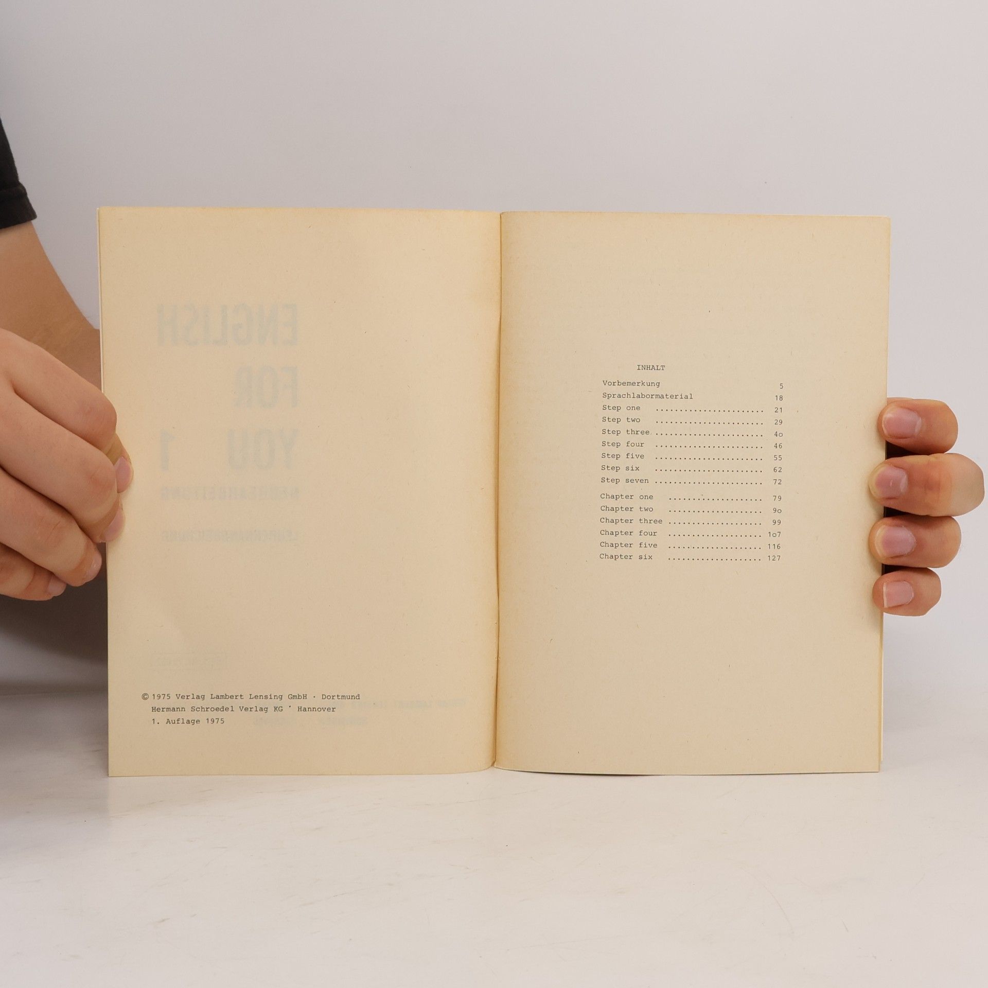Various authors English for You 1: Lehrerhandreichung