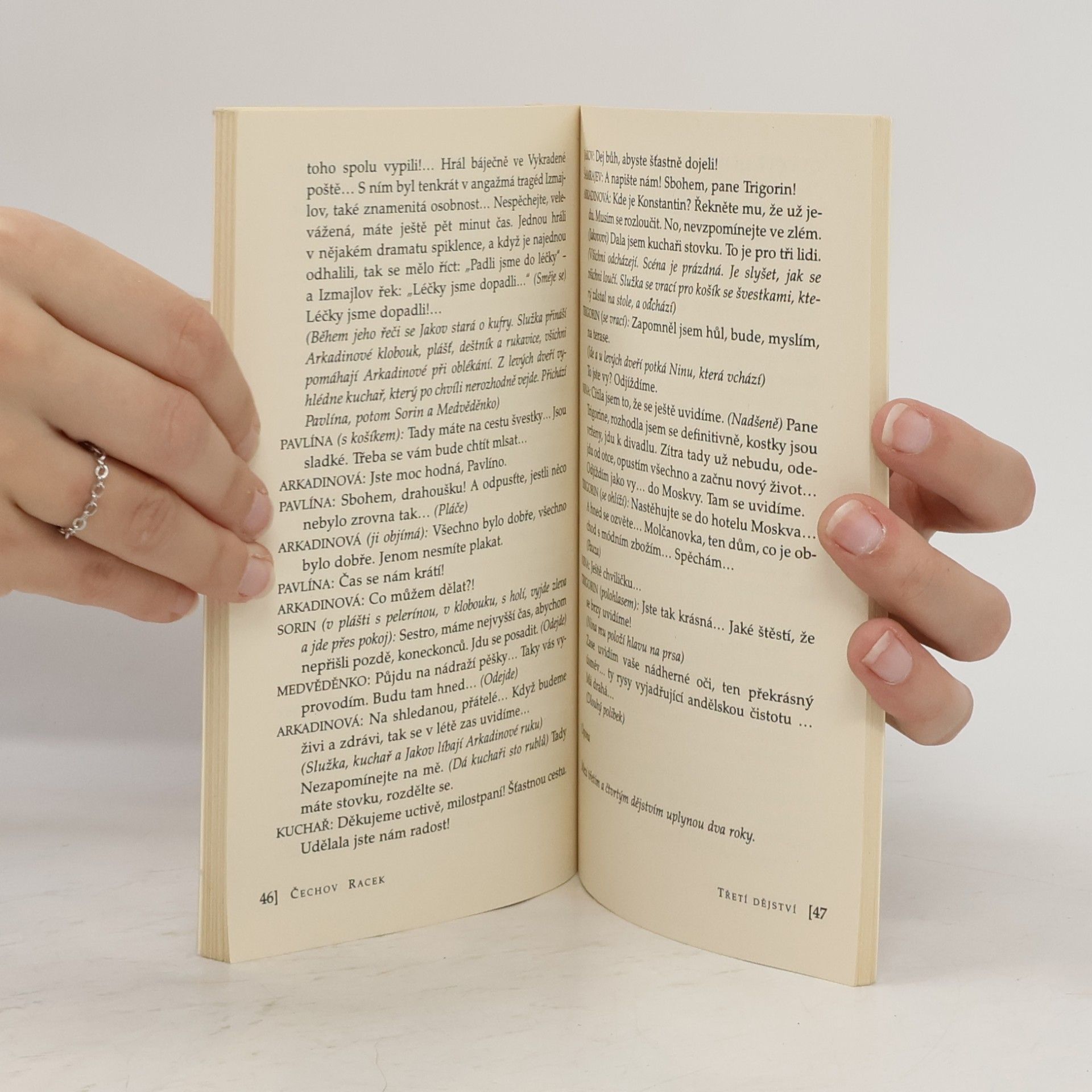 Anton Chekhov Racek. Komedie o čtyřech dějstvích
