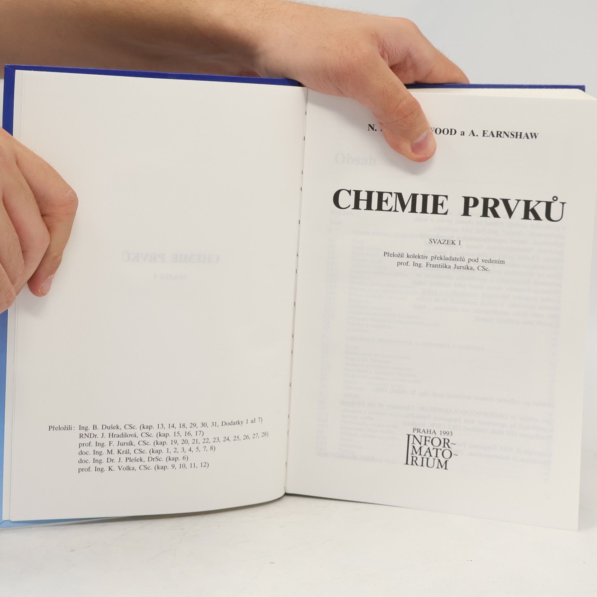 Norman N. Greenwood Chemie prvků I.