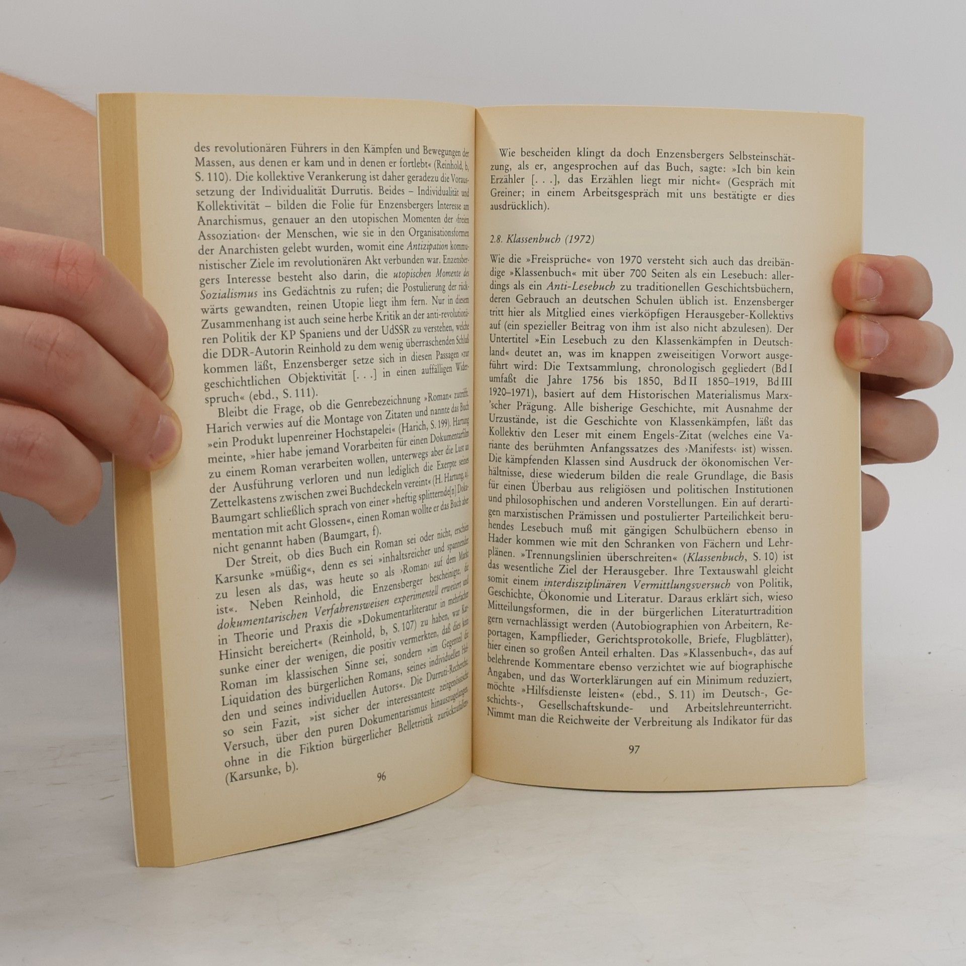 Frank Dietschreit Sammlung Metzler: Realien zur Literatur - 223: Hans Magnus Enzensberger