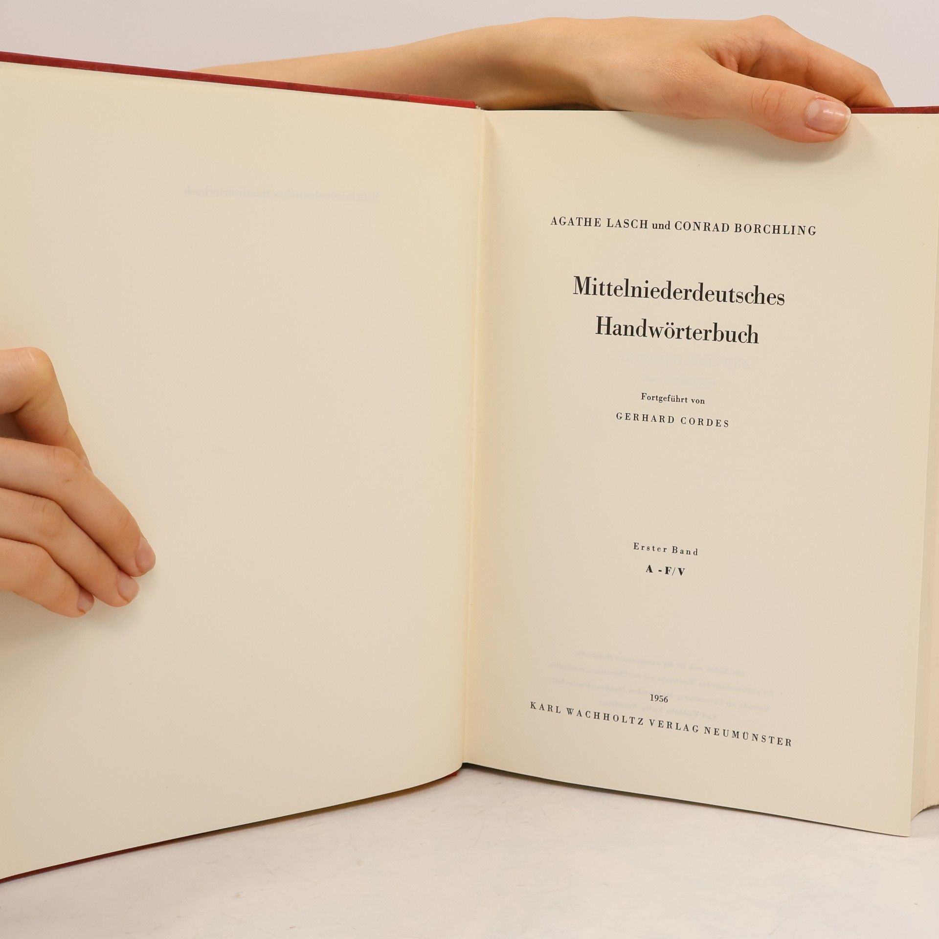Agathe Luise Lasch Mittelniederdeutsches Handwörterbuch