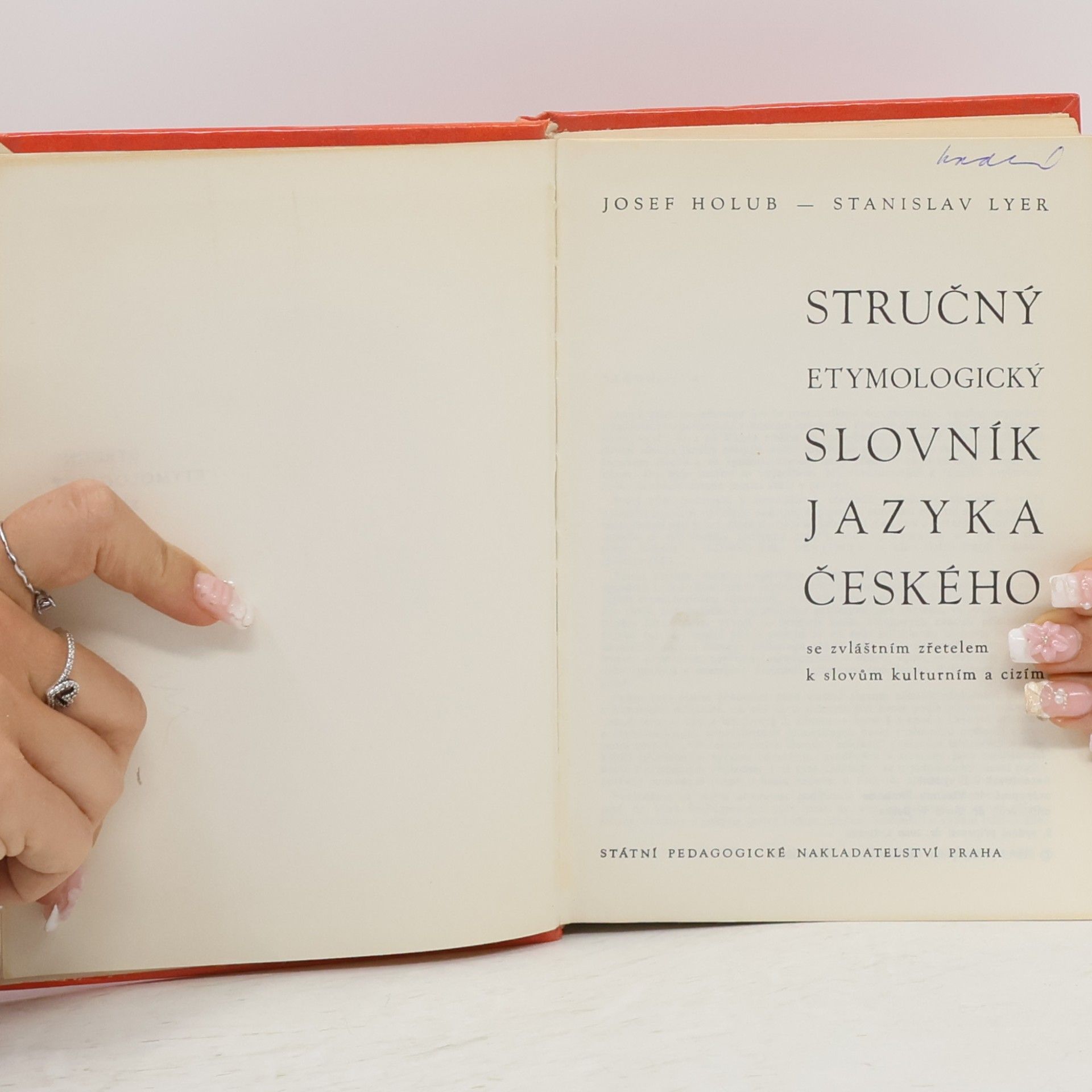 Josef Holub Stručný etymologický slovník jazyka českého