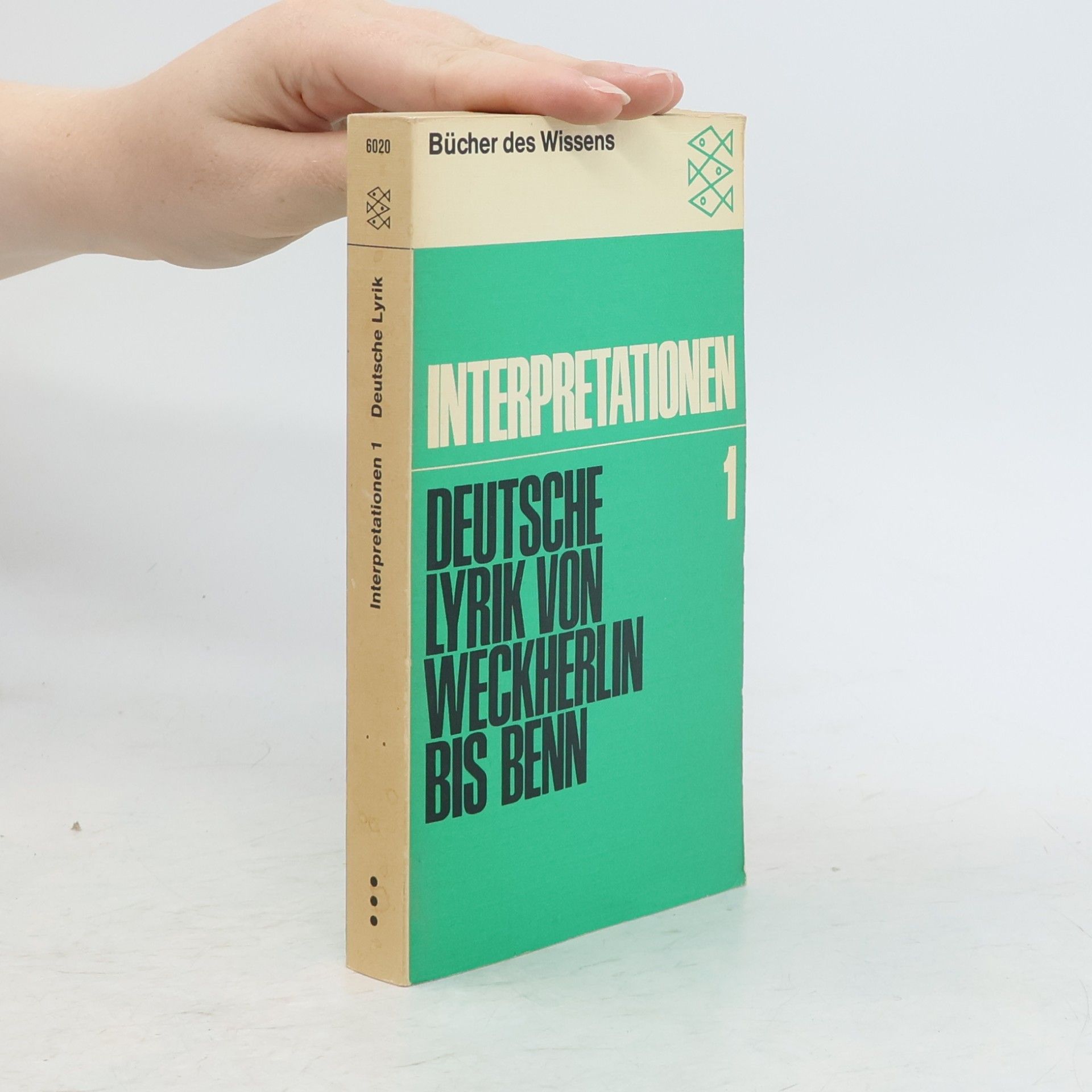 Jost Schillemeit Bücher des Wissens - 1: Deutsche Lyrik von Weckherlin bis Benn