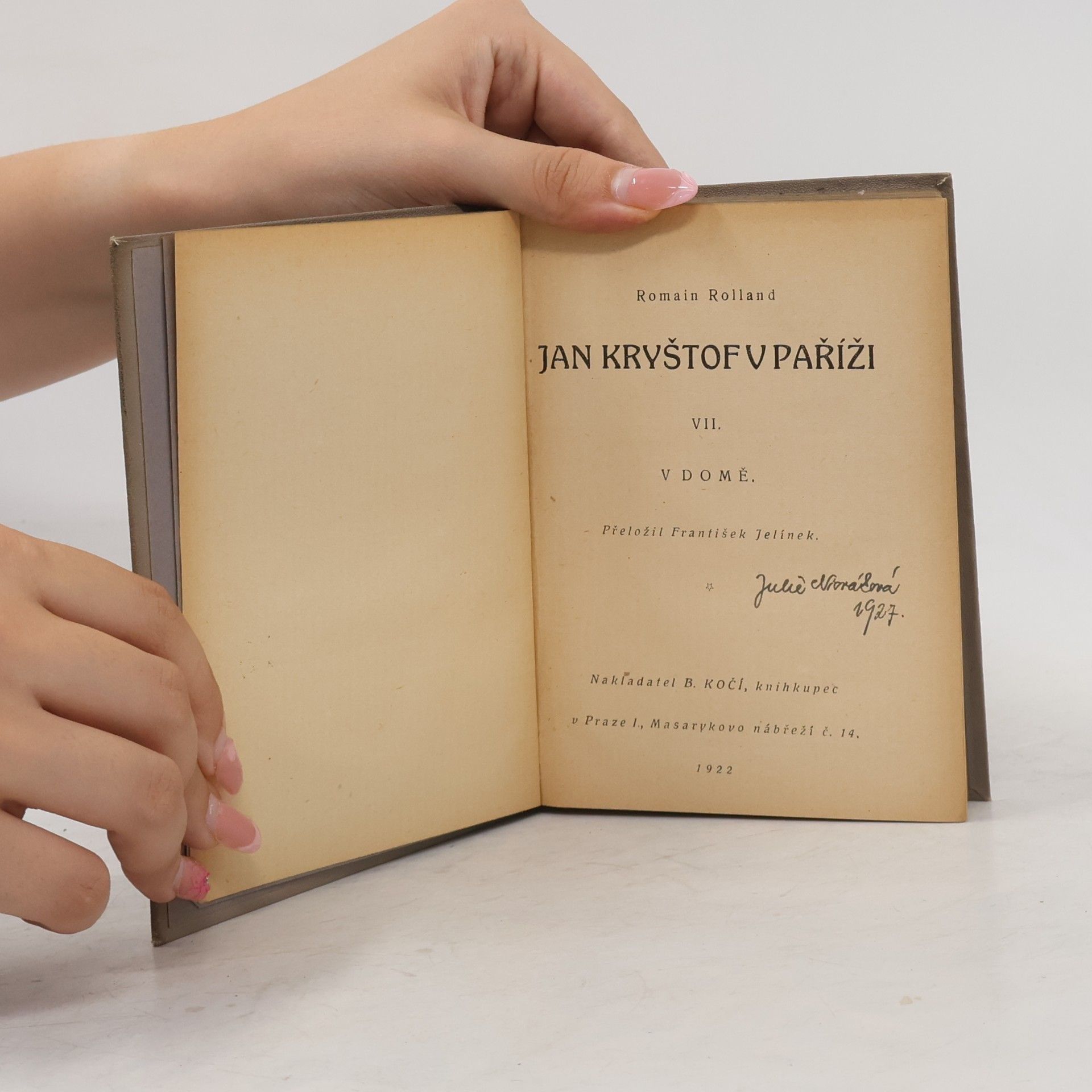 Romain Rolland Jan Kryštof v Paříži