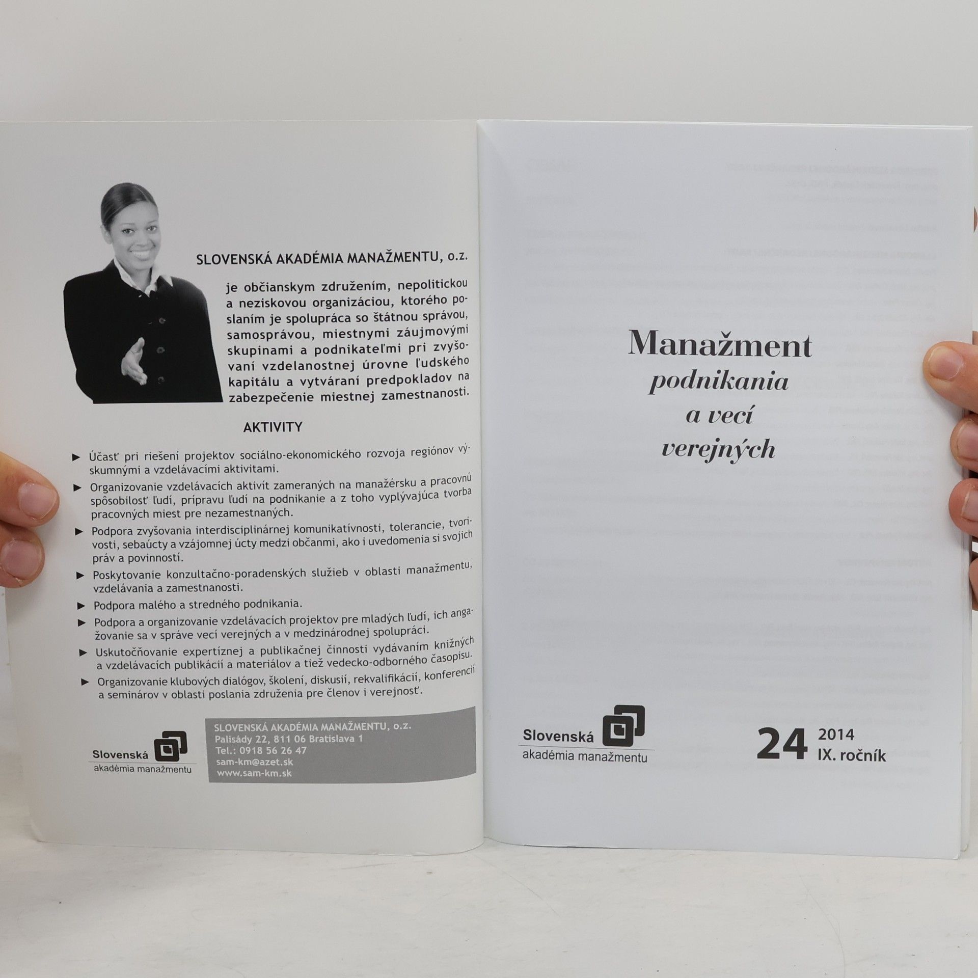 Autores varios Dialógy 2014, č. 24. Manažment podnikania a vecí verejných