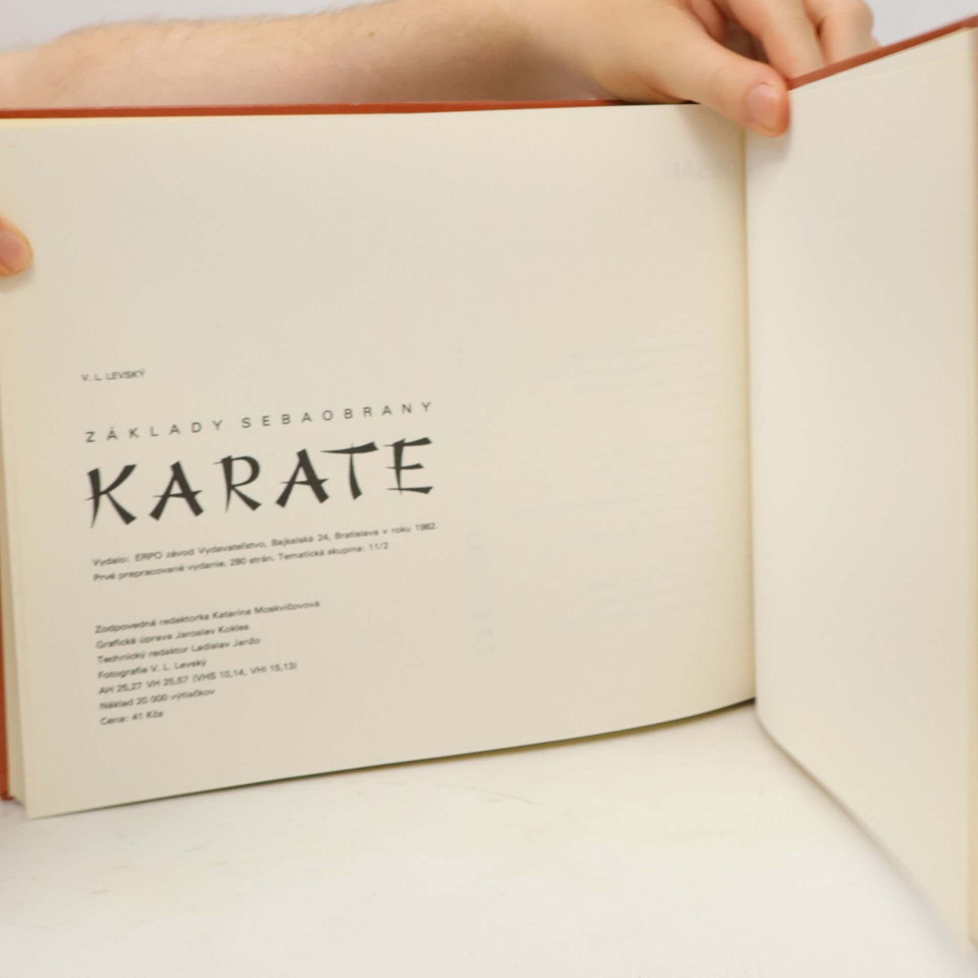 Vojtech L. Levský Základy sebaobrany: Karate