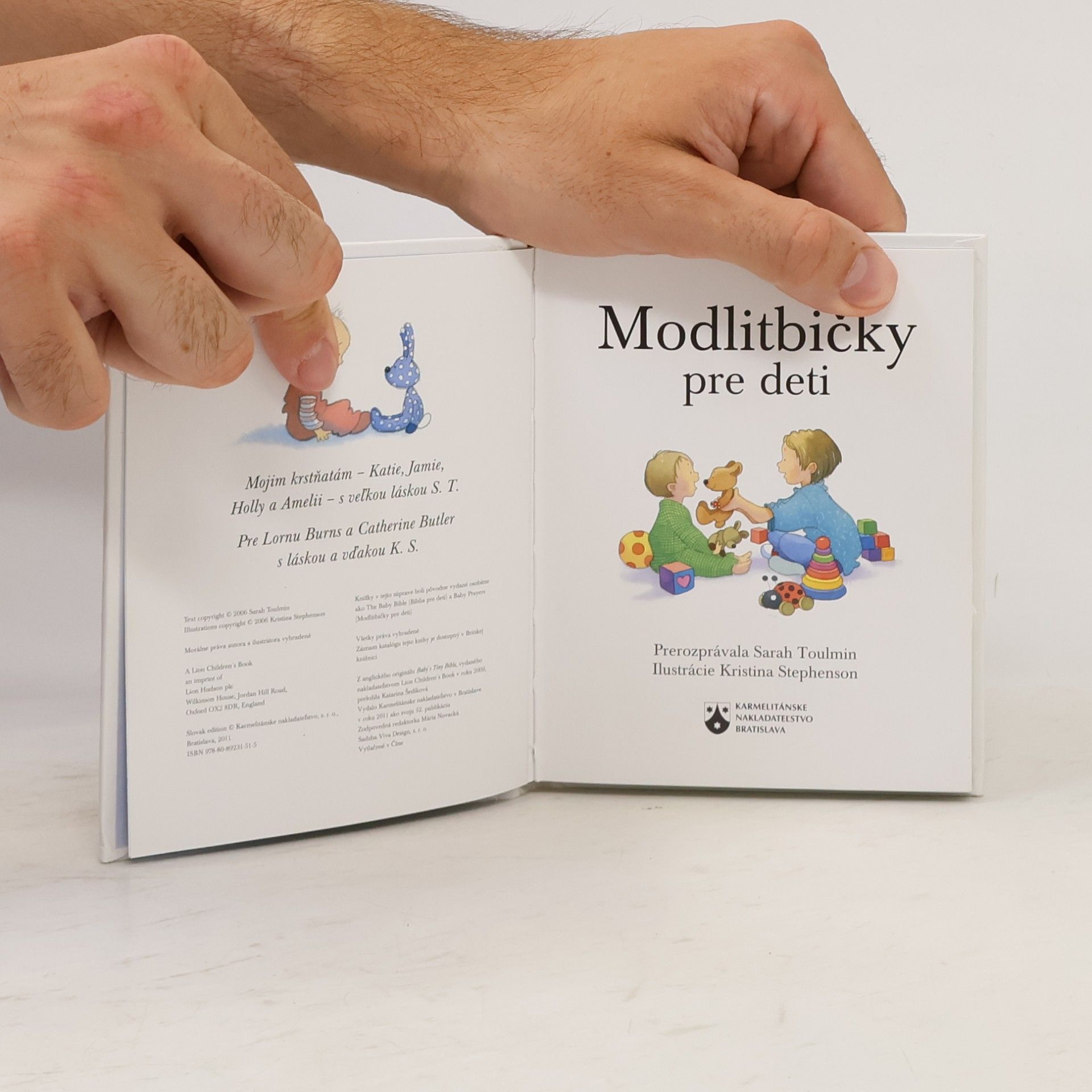 Sarah Toulmin Malá Biblia a Modlitbičky pre deti
