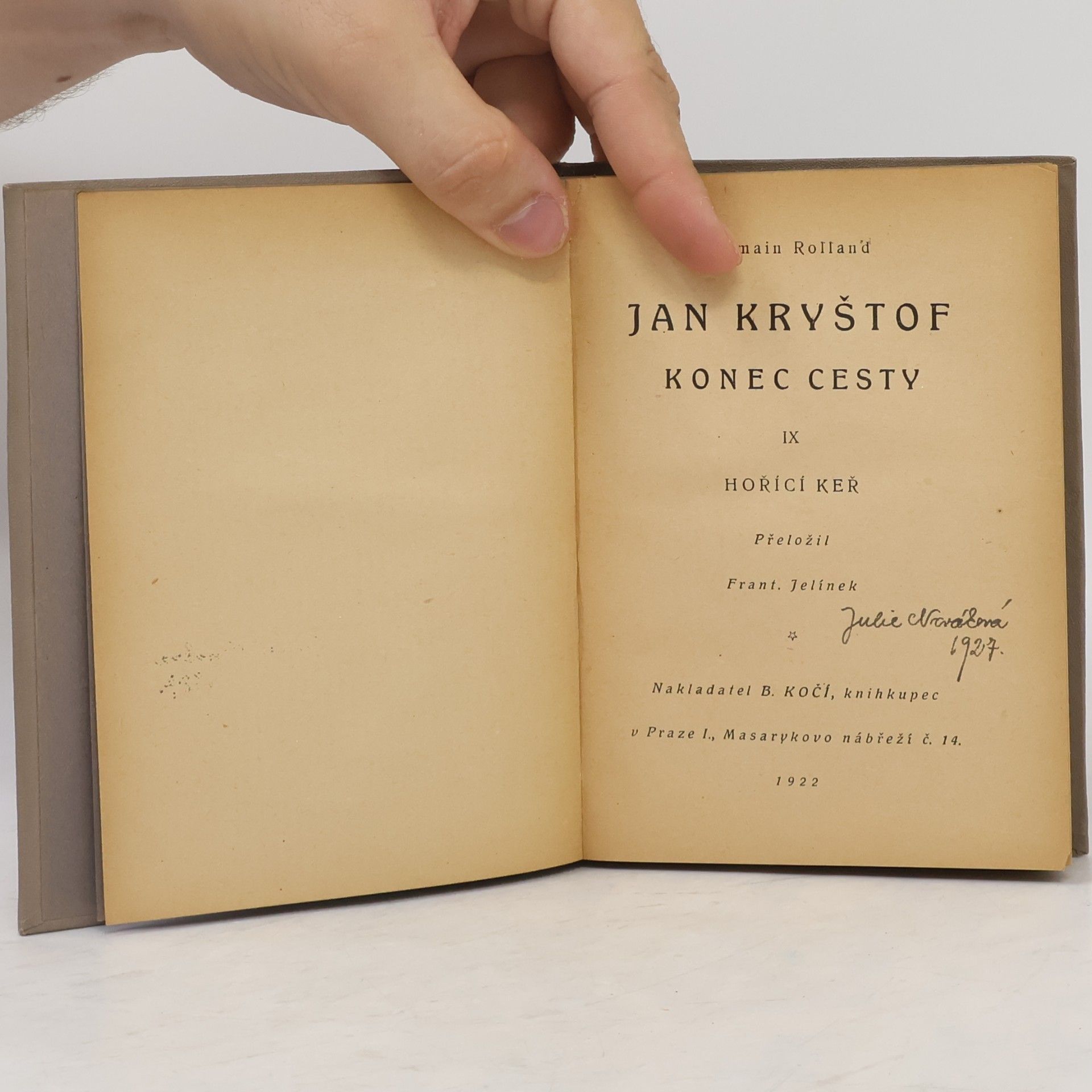 Romain Rolland Jan Kryštof. Konec cesty