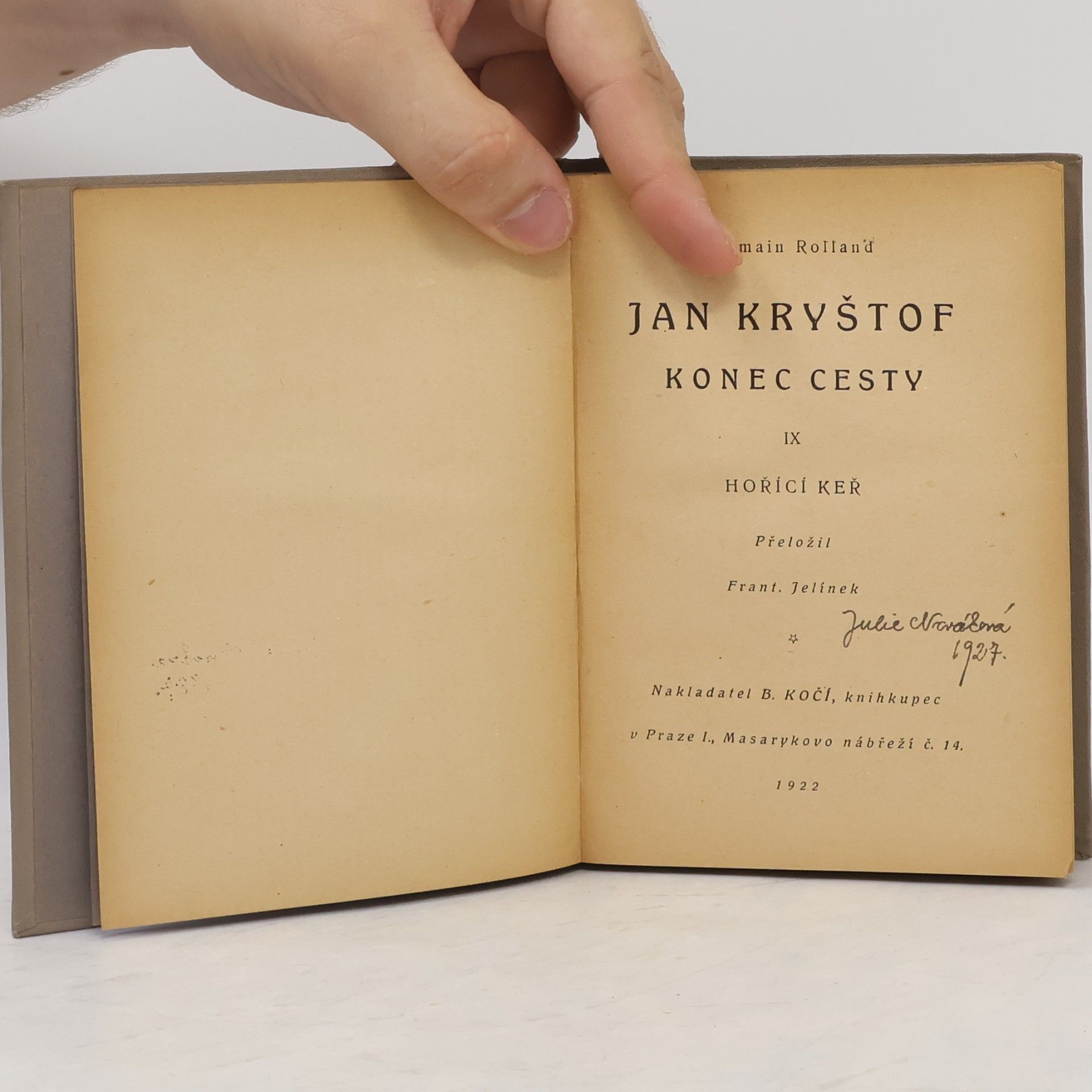 Romain Rolland Jan Kryštof. Konec cesty