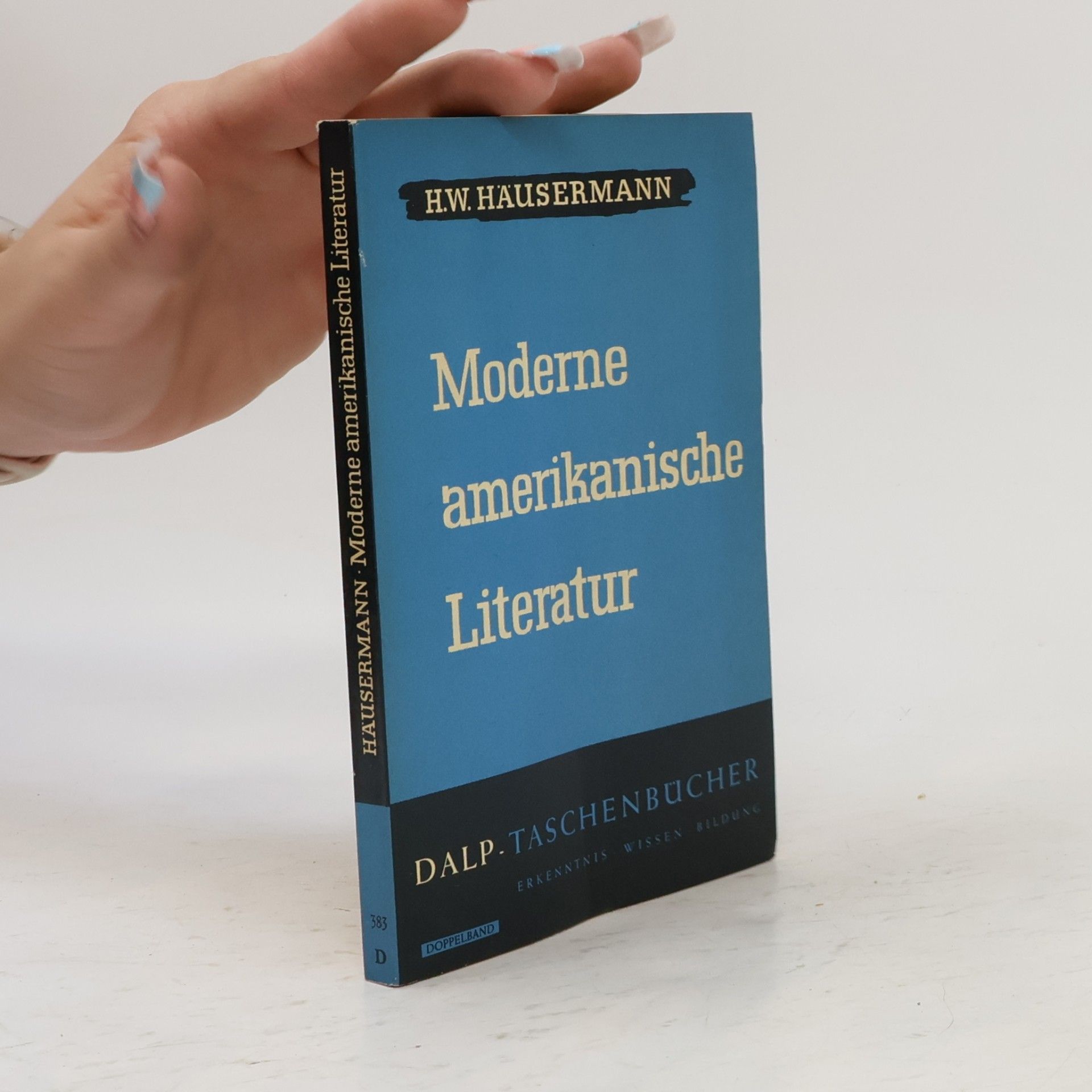 Hans Walter Häusermann Moderne amerikanische Literatur