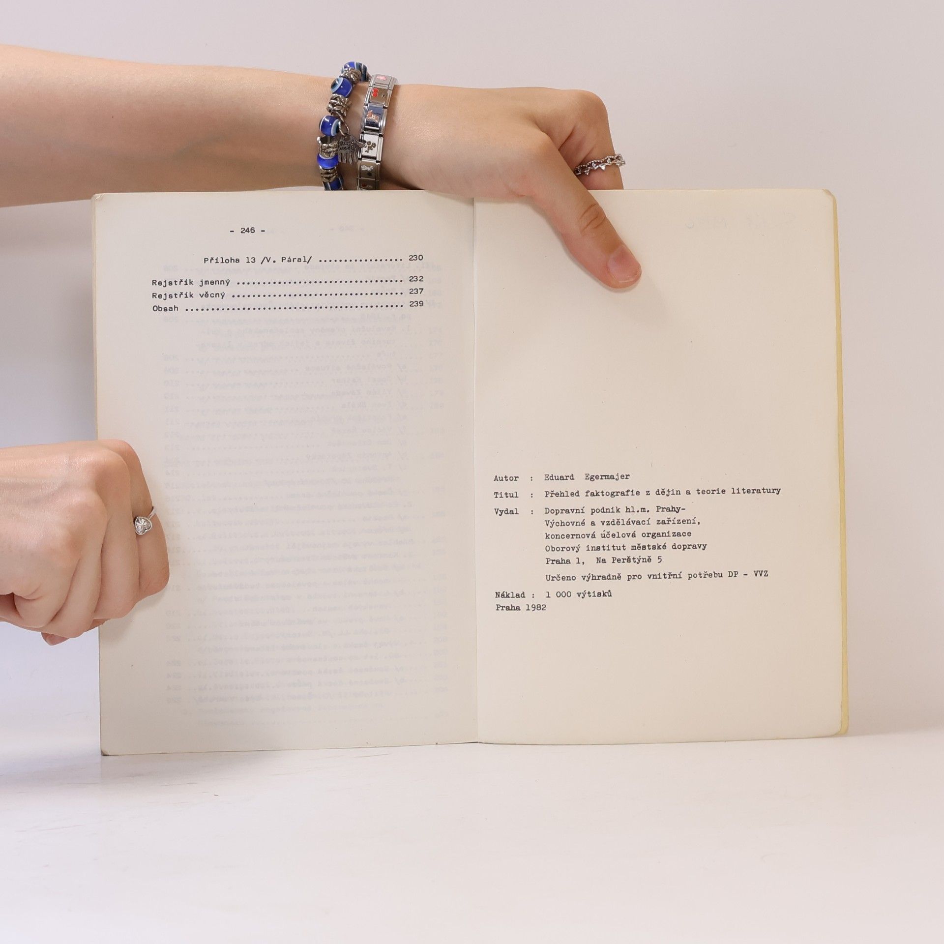 Eduard Egermajer Přehled faktografie z dějin a teorie literatury